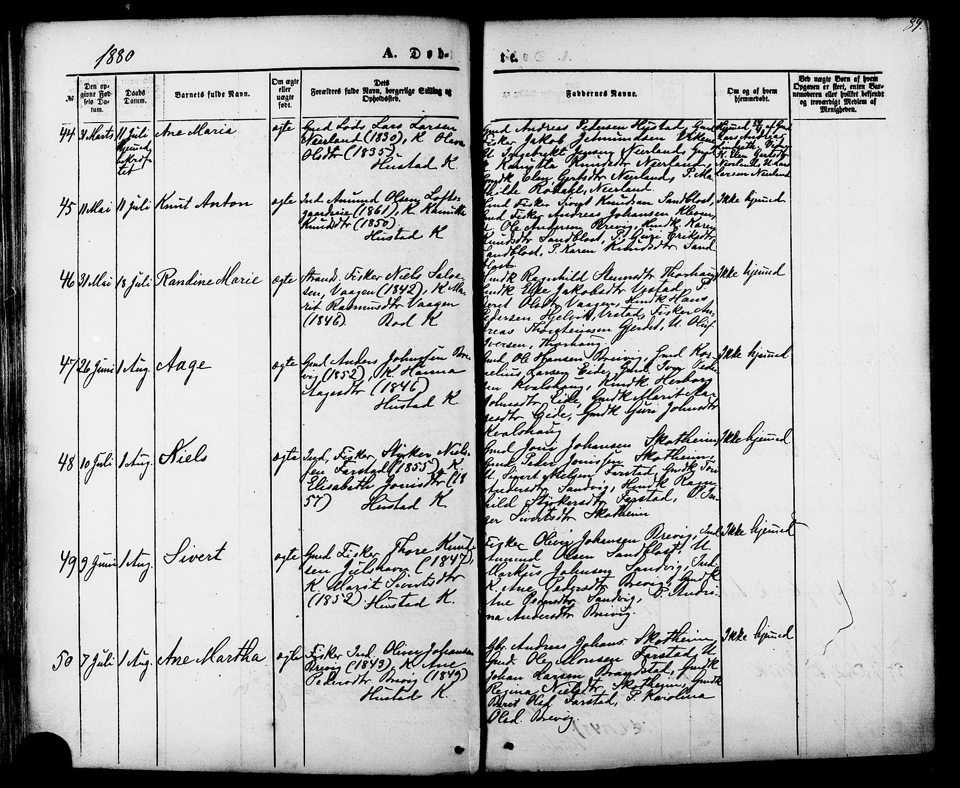 Ministerialprotokoller, klokkerbøker og fødselsregistre - Møre og Romsdal, SAT/A-1454/566/L0768: Parish register (official) no. 566A07, 1869-1881, p. 89