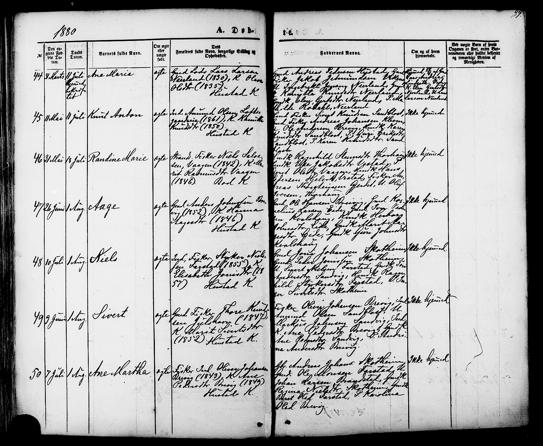 Ministerialprotokoller, klokkerbøker og fødselsregistre - Møre og Romsdal, AV/SAT-A-1454/566/L0768: Parish register (official) no. 566A07, 1869-1881, p. 89