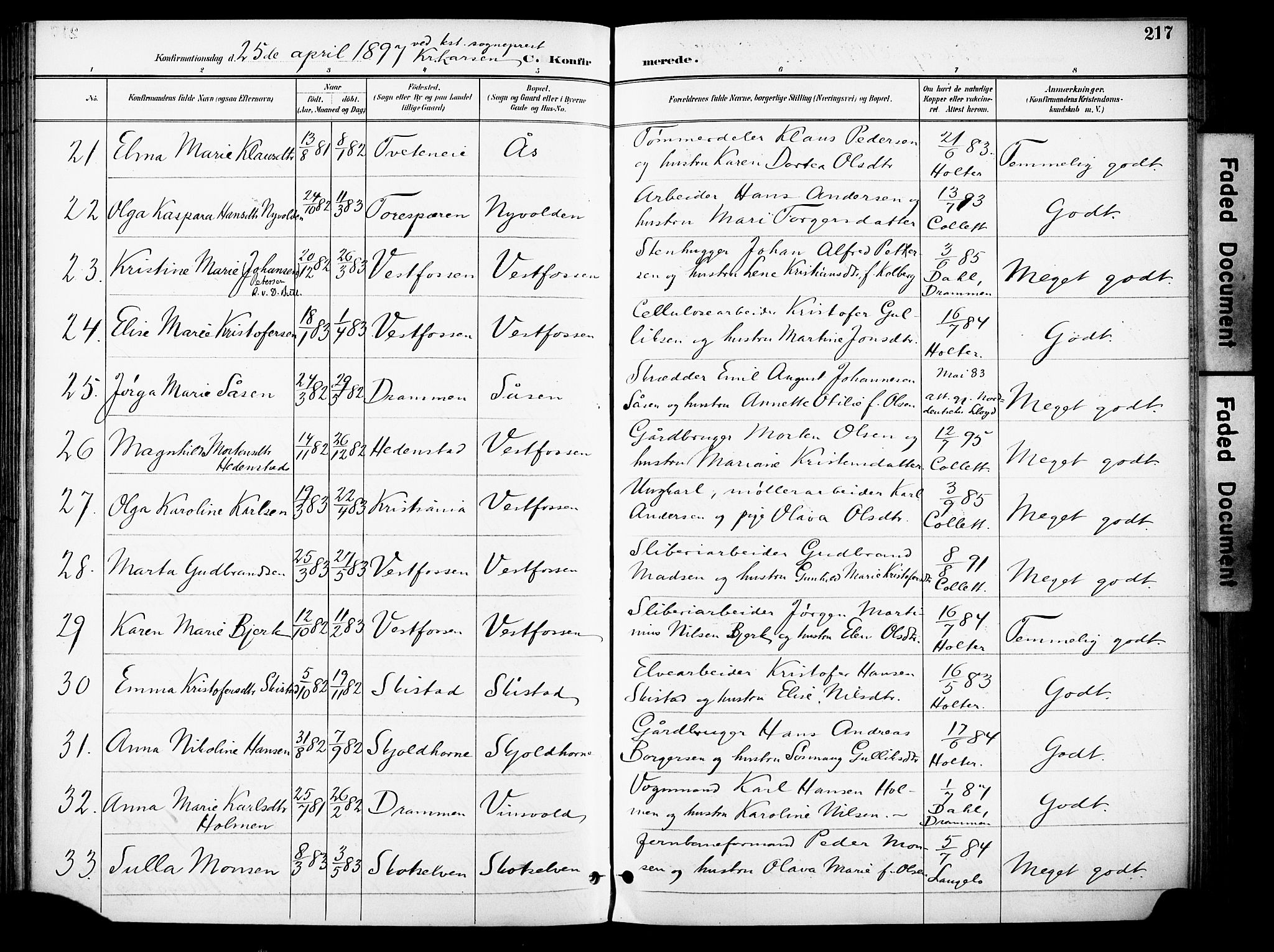 Eiker kirkebøker, AV/SAKO-A-4/F/Fb/L0003: Parish register (official) no. II 3, 1896-1942, p. 217