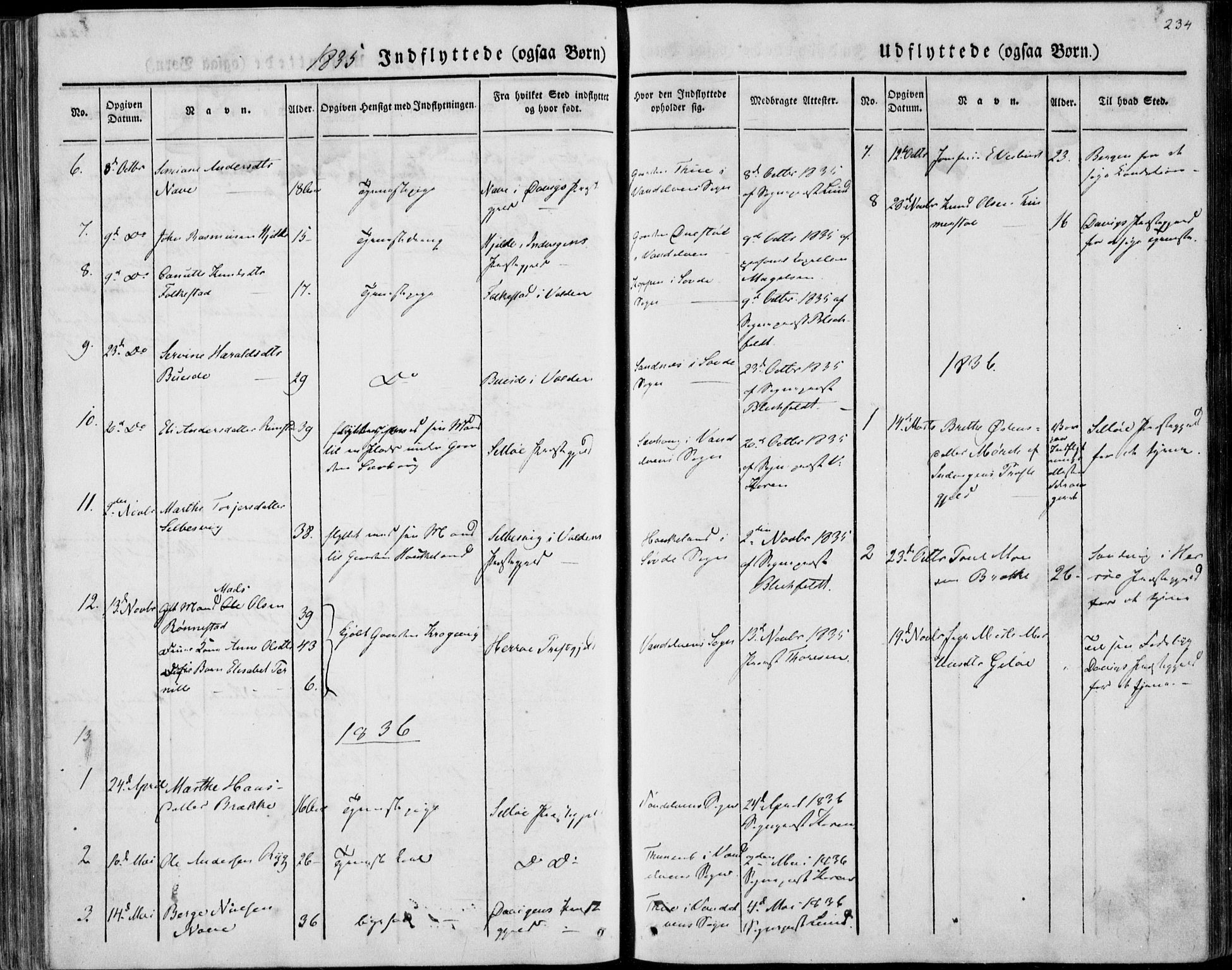 Ministerialprotokoller, klokkerbøker og fødselsregistre - Møre og Romsdal, AV/SAT-A-1454/501/L0005: Parish register (official) no. 501A05, 1831-1844, p. 234