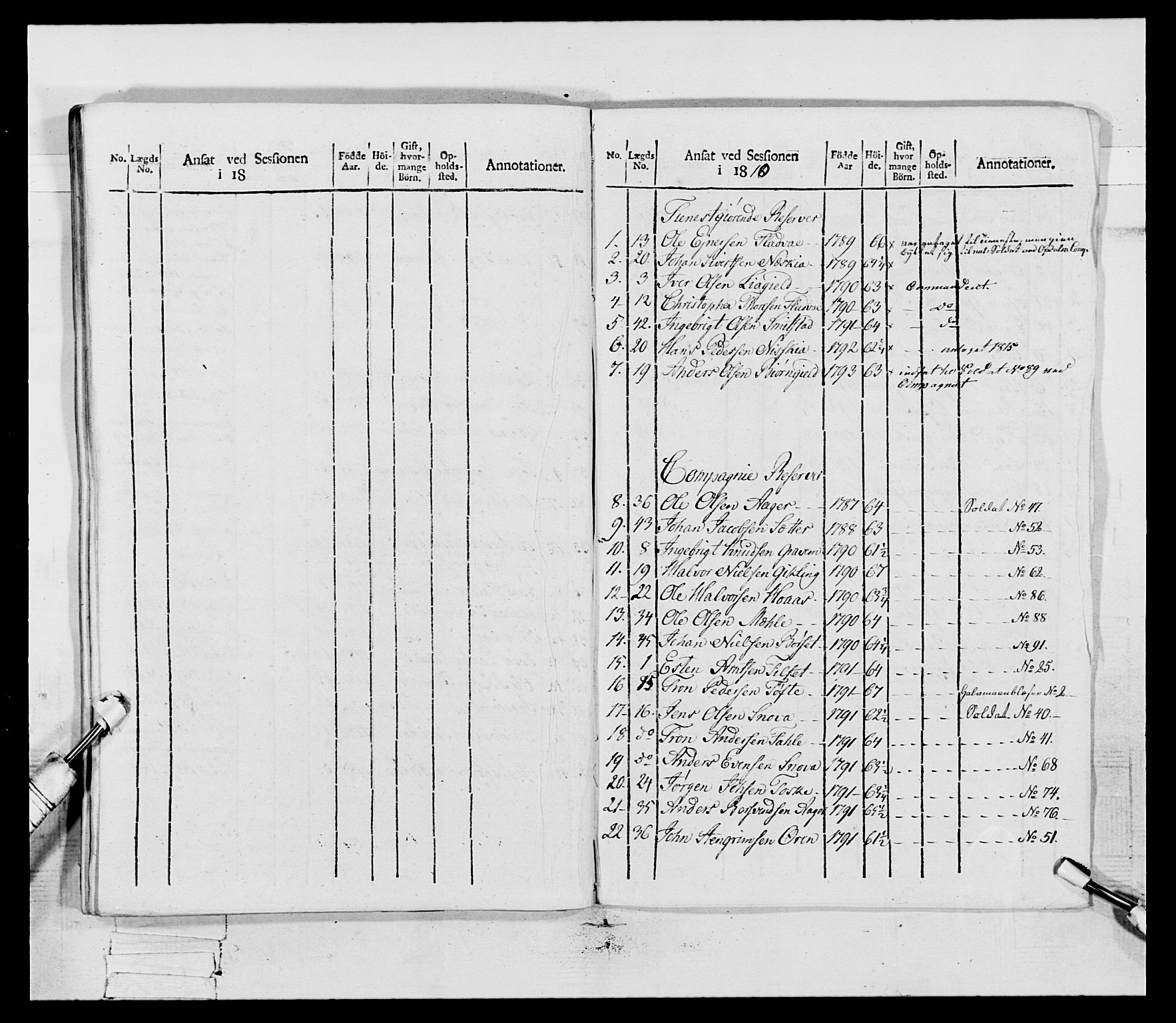 Generalitets- og kommissariatskollegiet, Det kongelige norske kommissariatskollegium, RA/EA-5420/E/Eh/L0083b: 2. Trondheimske nasjonale infanteriregiment, 1810, p. 233