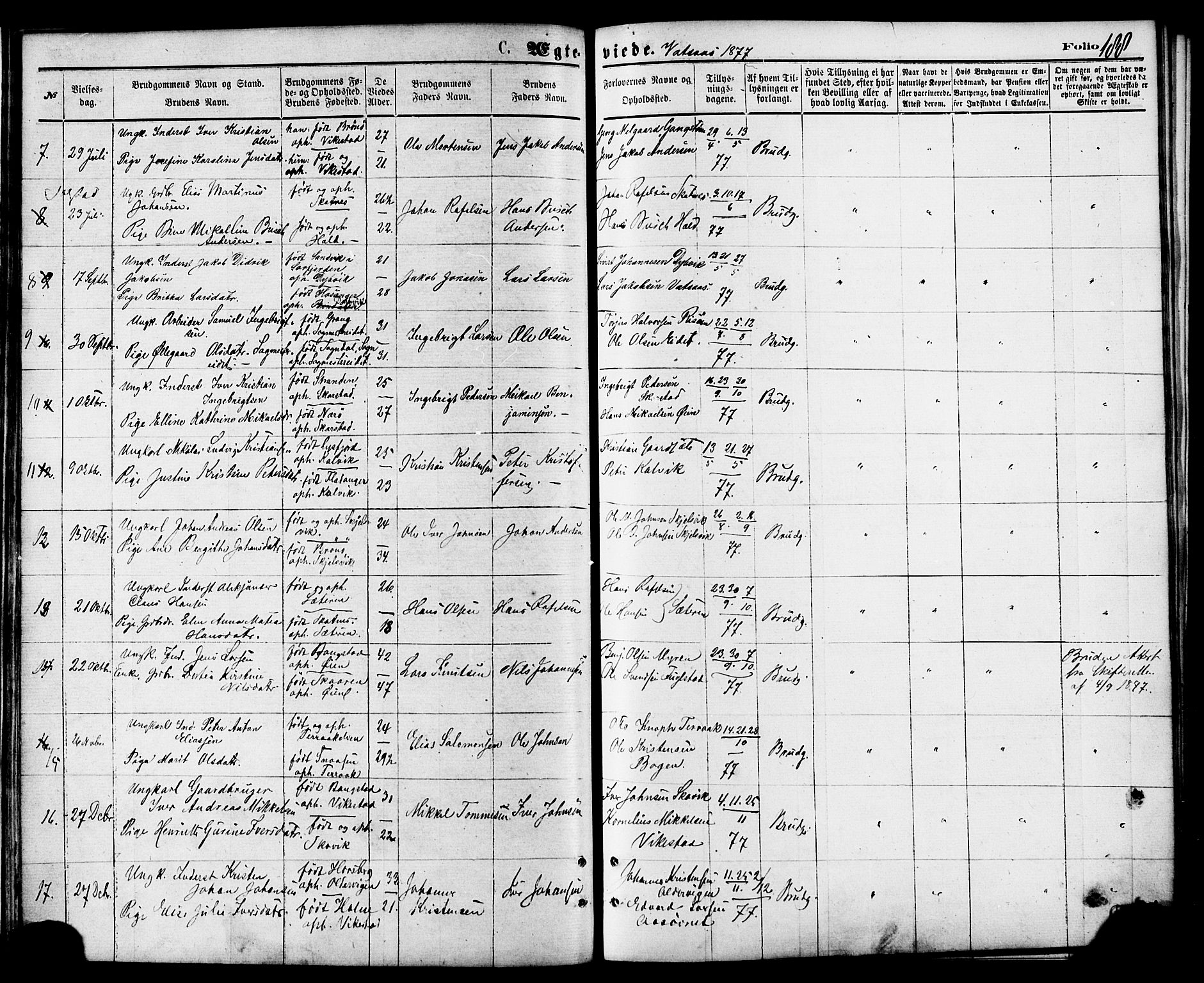 Ministerialprotokoller, klokkerbøker og fødselsregistre - Nordland, AV/SAT-A-1459/810/L0148: Parish register (official) no. 810A09 /1, 1874-1884, p. 188