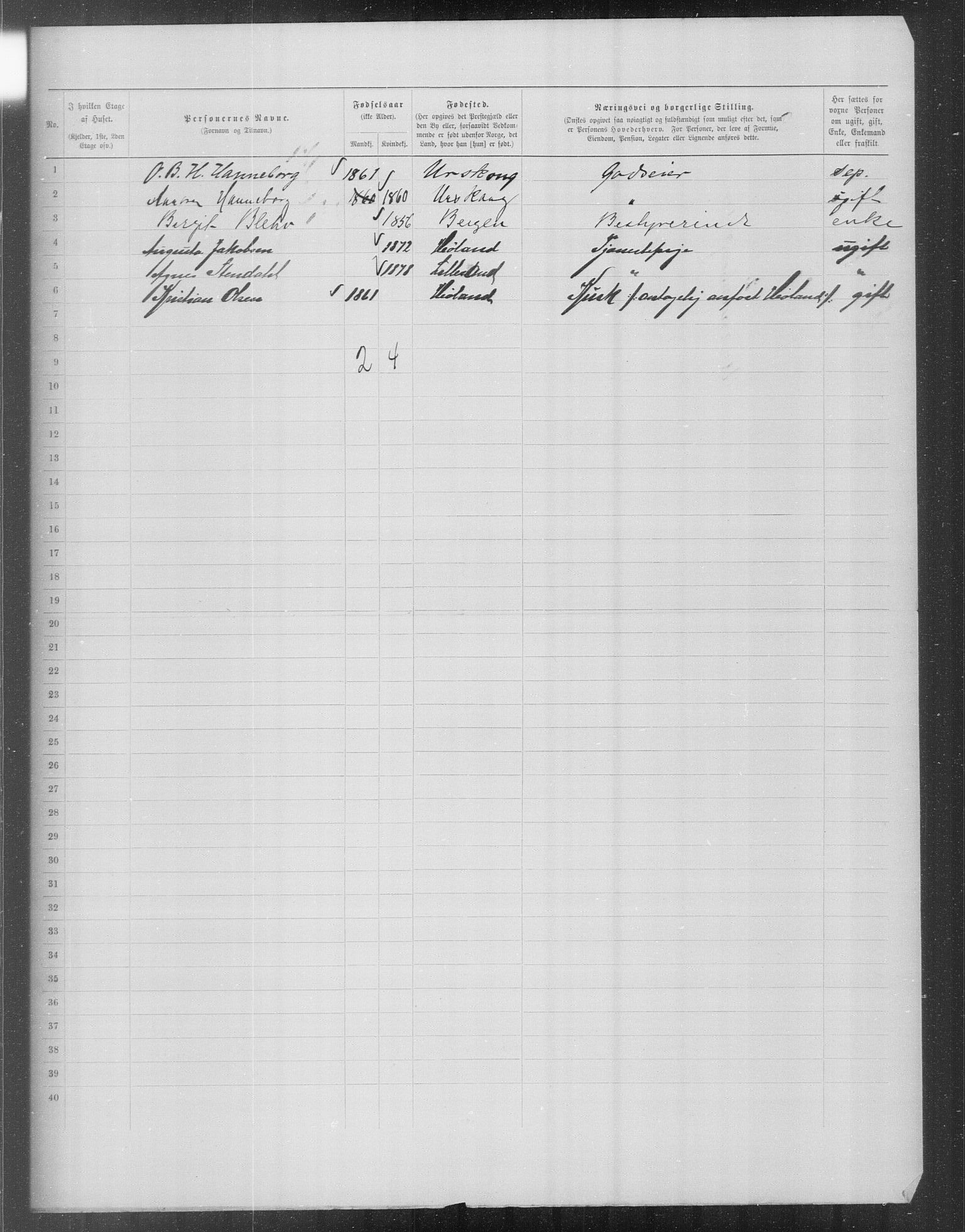 OBA, Municipal Census 1899 for Kristiania, 1899, p. 15557