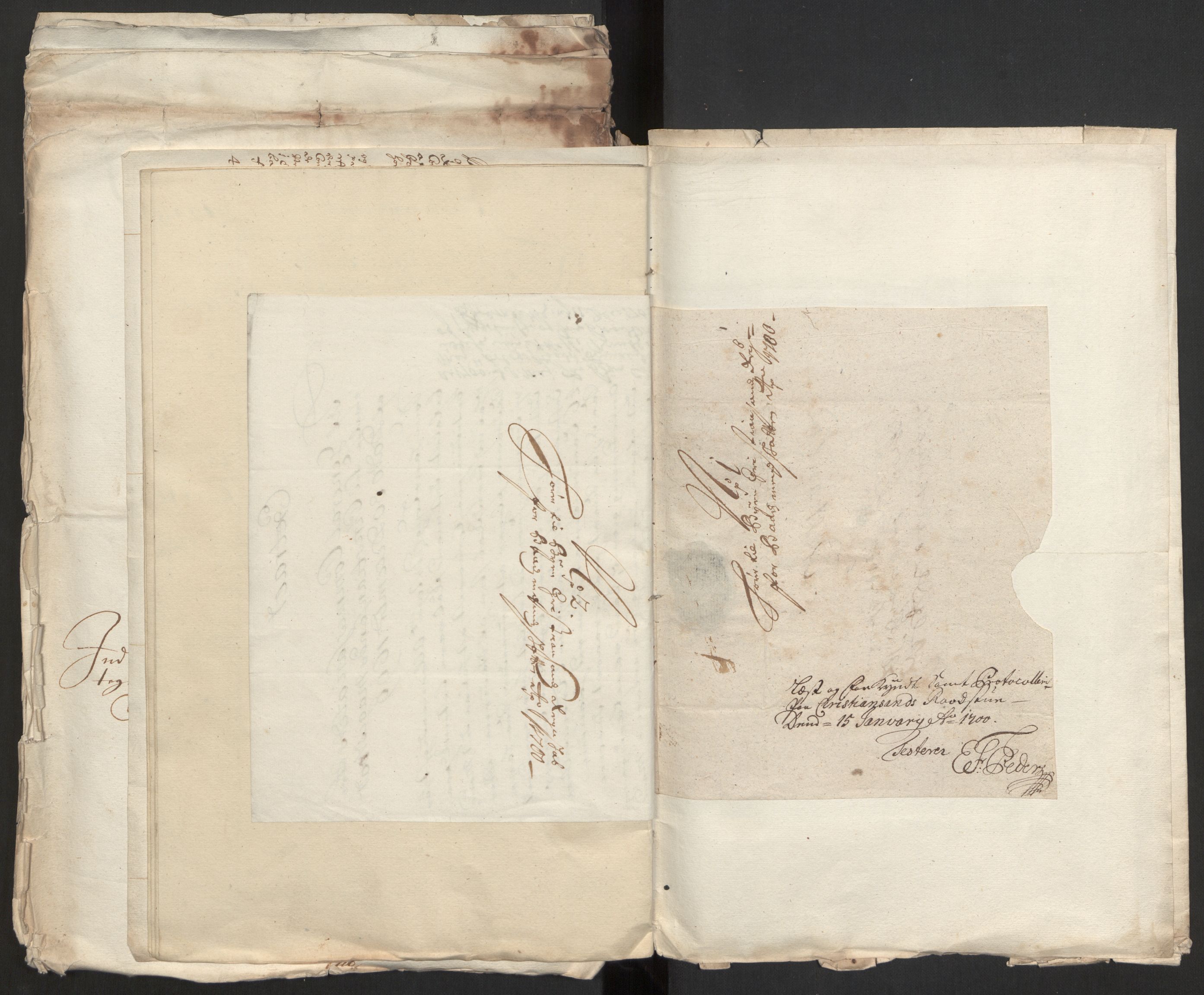 Rentekammeret inntil 1814, Reviderte regnskaper, Byregnskaper, AV/RA-EA-4066/R/Rm/L0258: [M1] Kontribusjonsregnskap, 1664-1700, p. 109