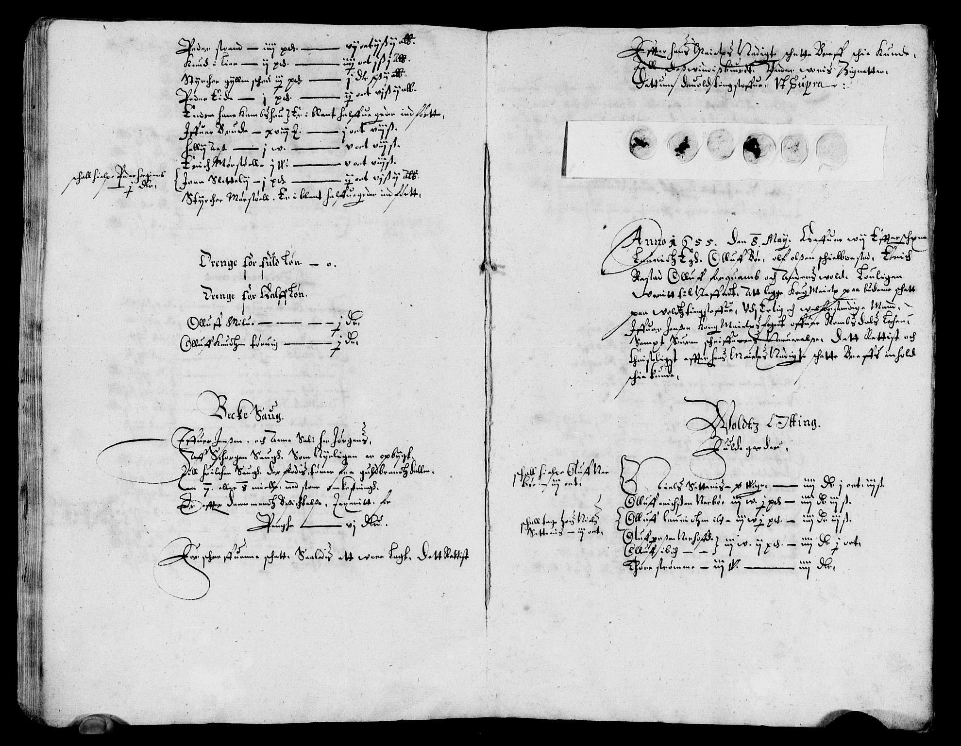 Rentekammeret inntil 1814, Reviderte regnskaper, Lensregnskaper, RA/EA-5023/R/Rb/Rbw/L0121: Trondheim len, 1655-1656