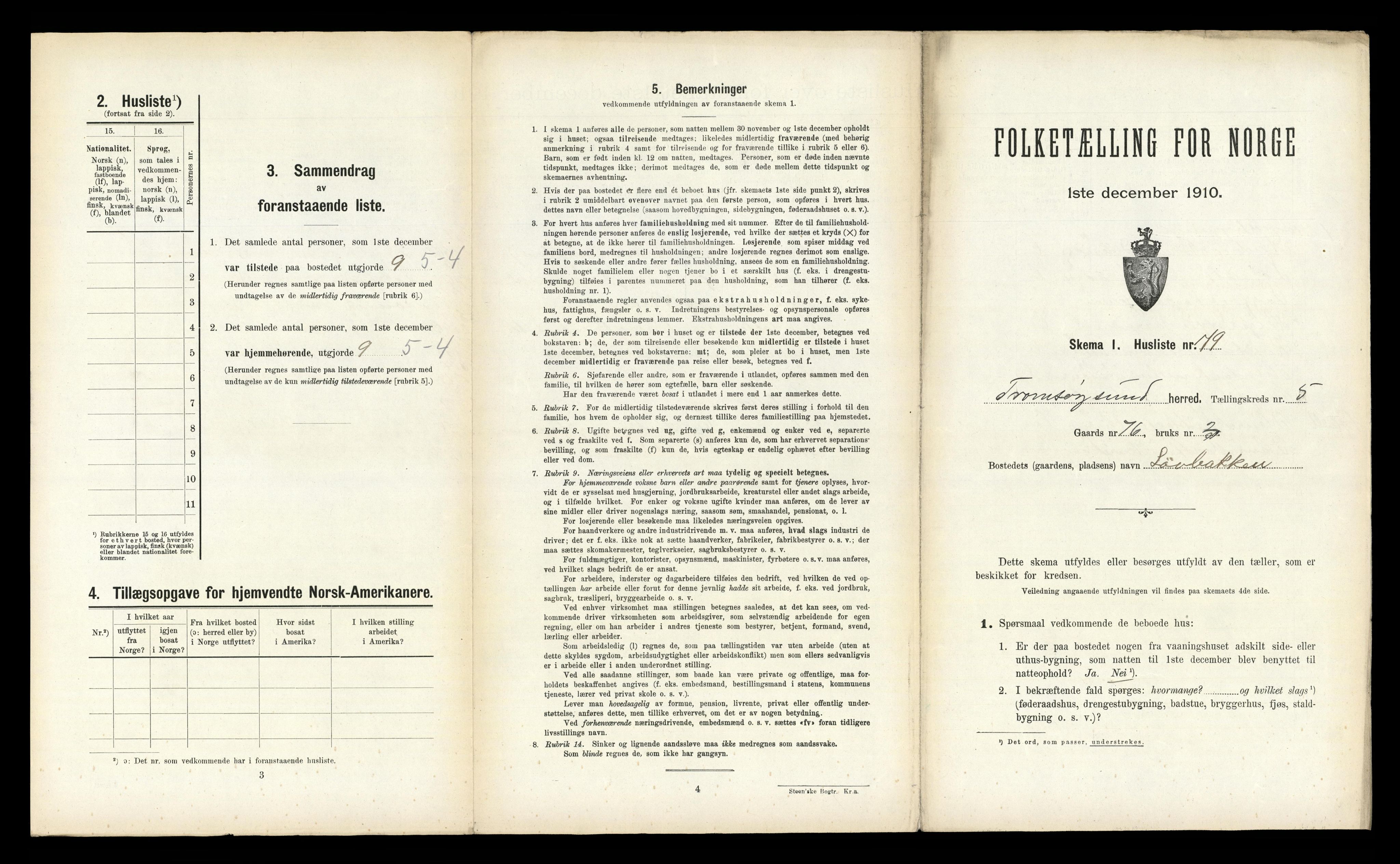 RA, 1910 census for Tromsøysund, 1910, p. 1179