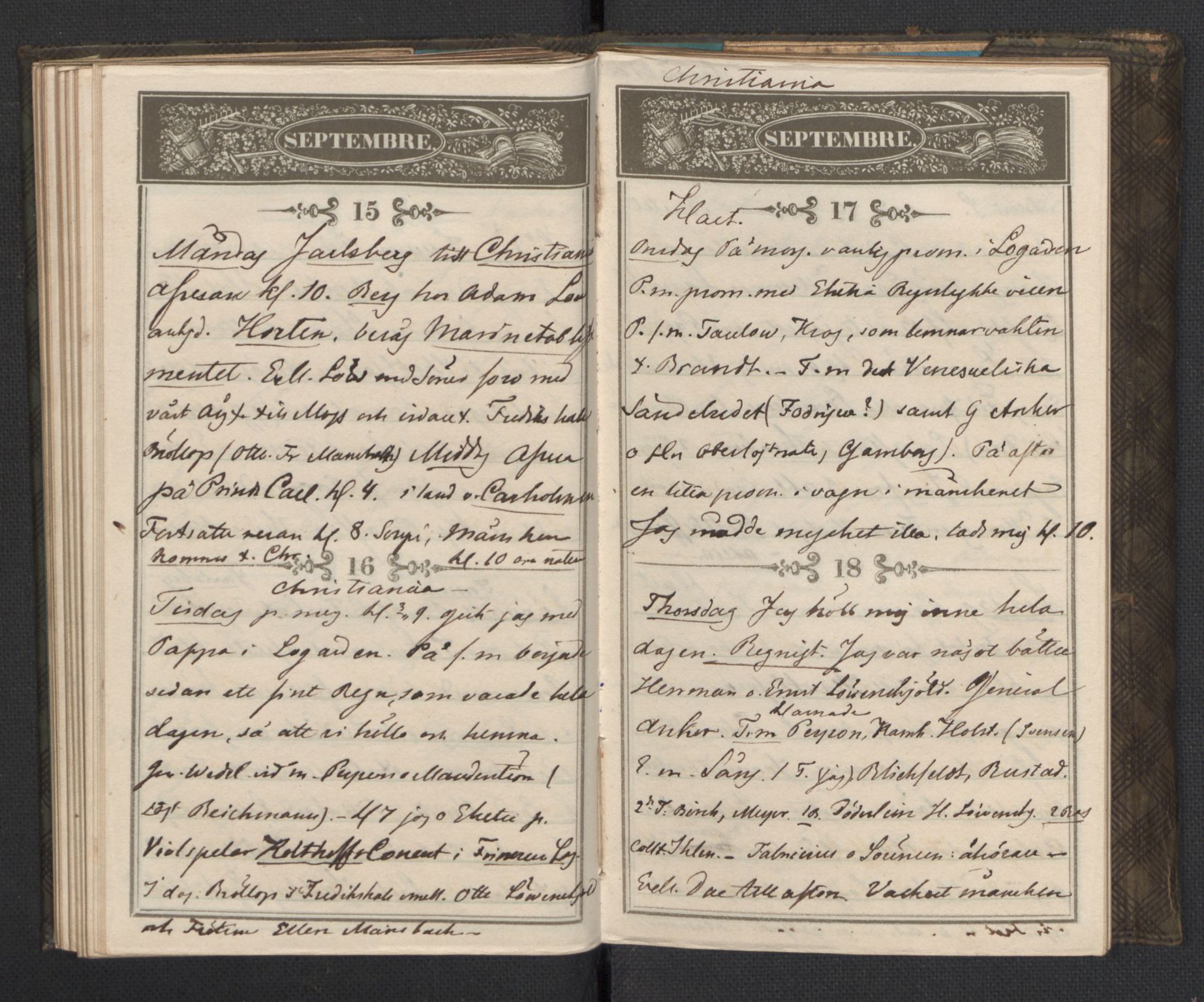 Bernadotte, AV/RA-PA-0318/F/L0001/0002: Privat materiale fra Bernadottefamilien / Dagbok, 1845, p. 74