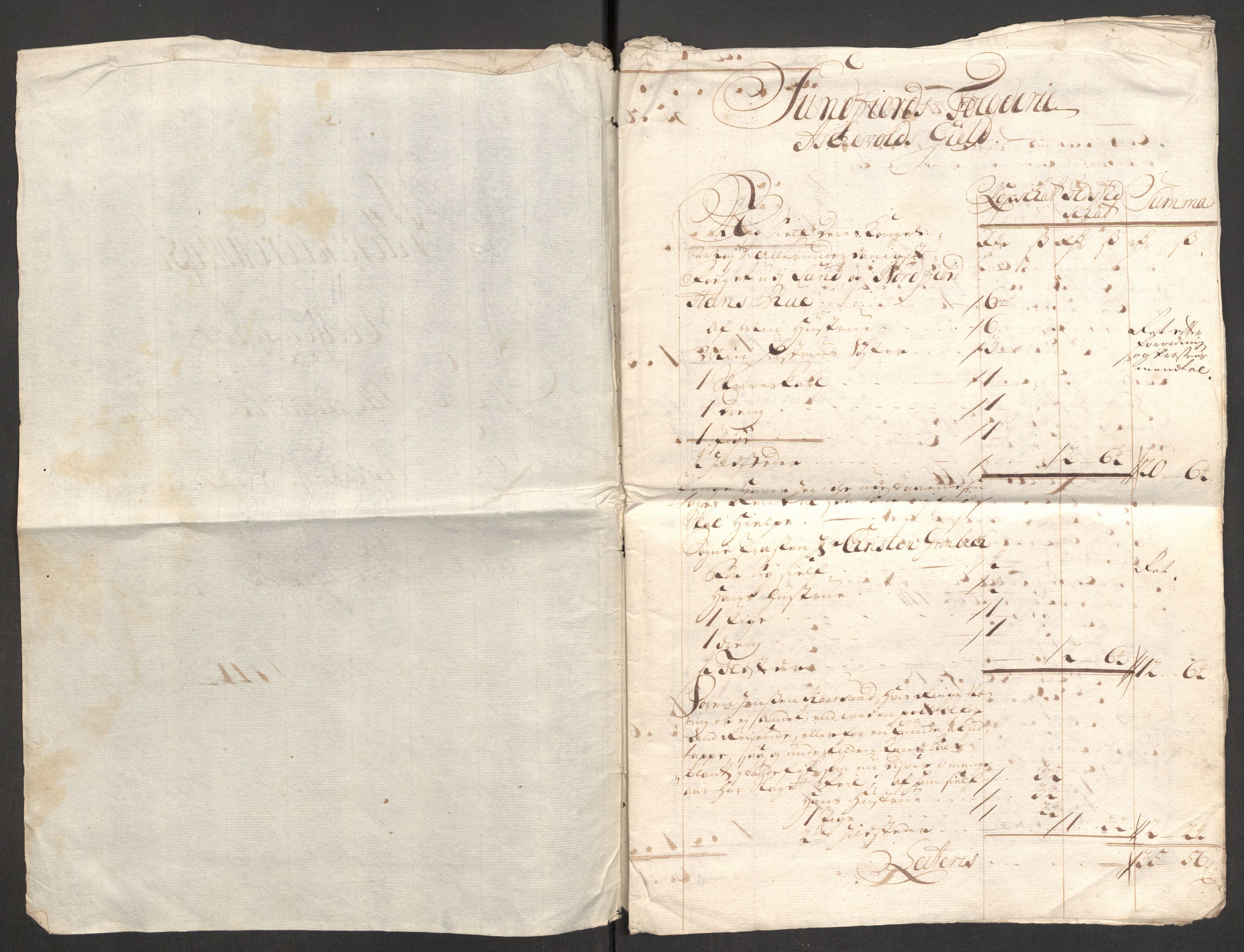 Rentekammeret inntil 1814, Reviderte regnskaper, Fogderegnskap, AV/RA-EA-4092/R53/L3434: Fogderegnskap Sunn- og Nordfjord, 1711, p. 4