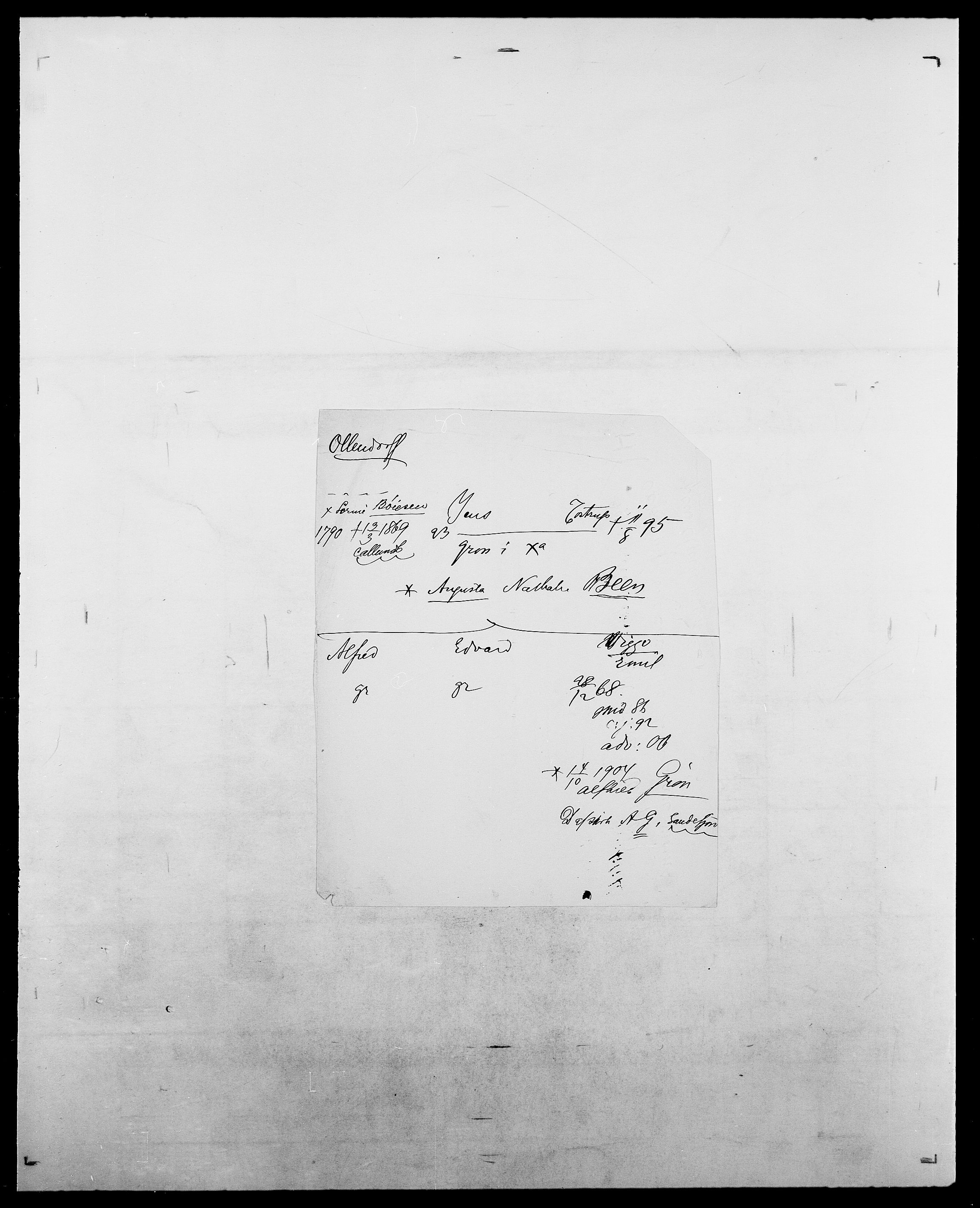 Delgobe, Charles Antoine - samling, AV/SAO-PAO-0038/D/Da/L0029: Obel - Oxholm, p. 117