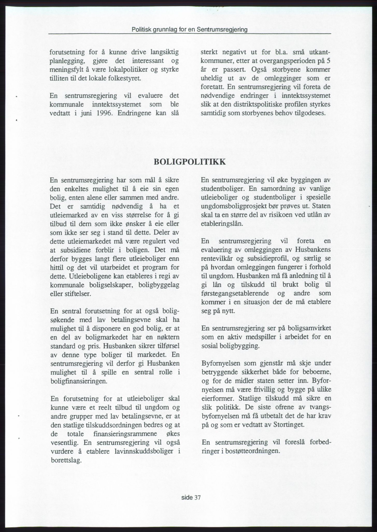 Forhandlingene mellom Kristelig Folkeparti, Senterpartiet og Venstre om dannelse av regjering, RA/PA-1073/A/L0001: Forhandlingsprotokoller, 1997, p. 191