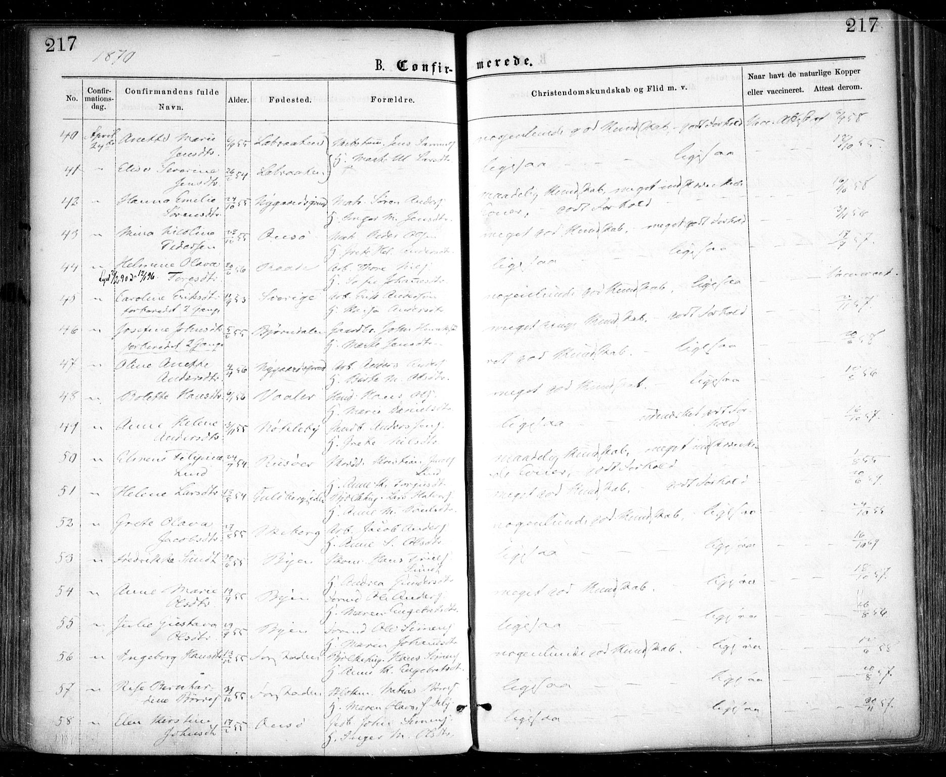 Glemmen prestekontor Kirkebøker, AV/SAO-A-10908/F/Fa/L0008: Parish register (official) no. 8, 1862-1871, p. 217