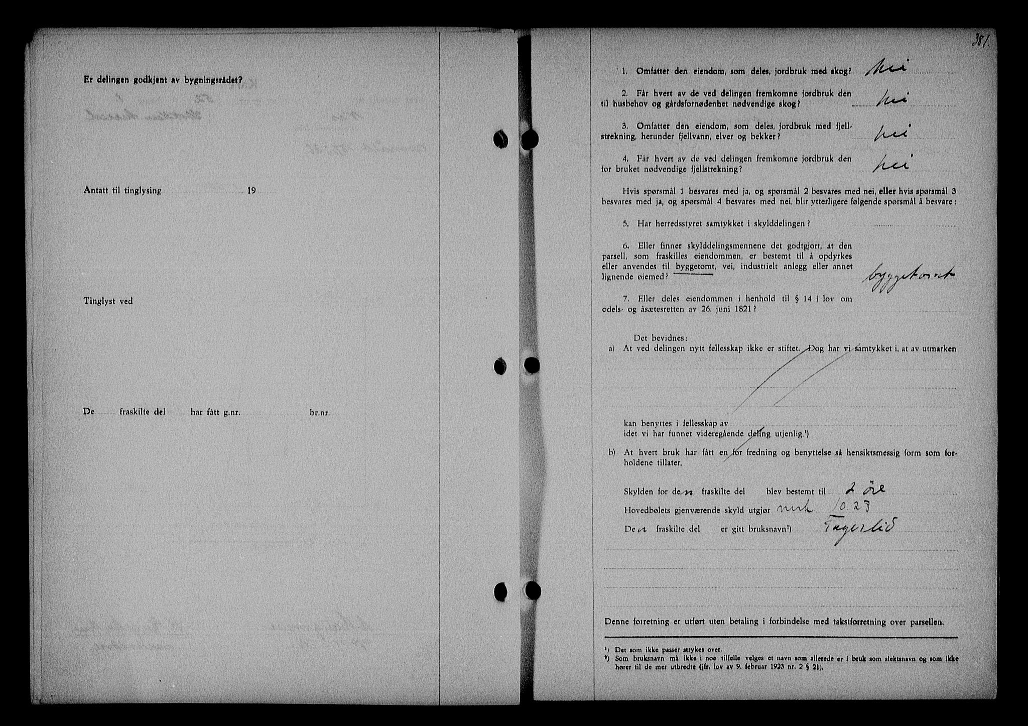 Nedenes sorenskriveri, AV/SAK-1221-0006/G/Gb/Gba/L0045: Mortgage book no. 41, 1938-1938, Diary no: : 1076/1938