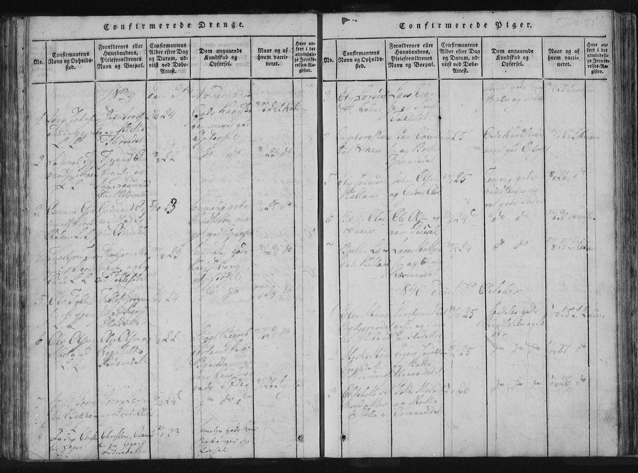 Vikedal sokneprestkontor, SAST/A-101840/01/IV: Parish register (official) no. A 4, 1816-1850, p. 251