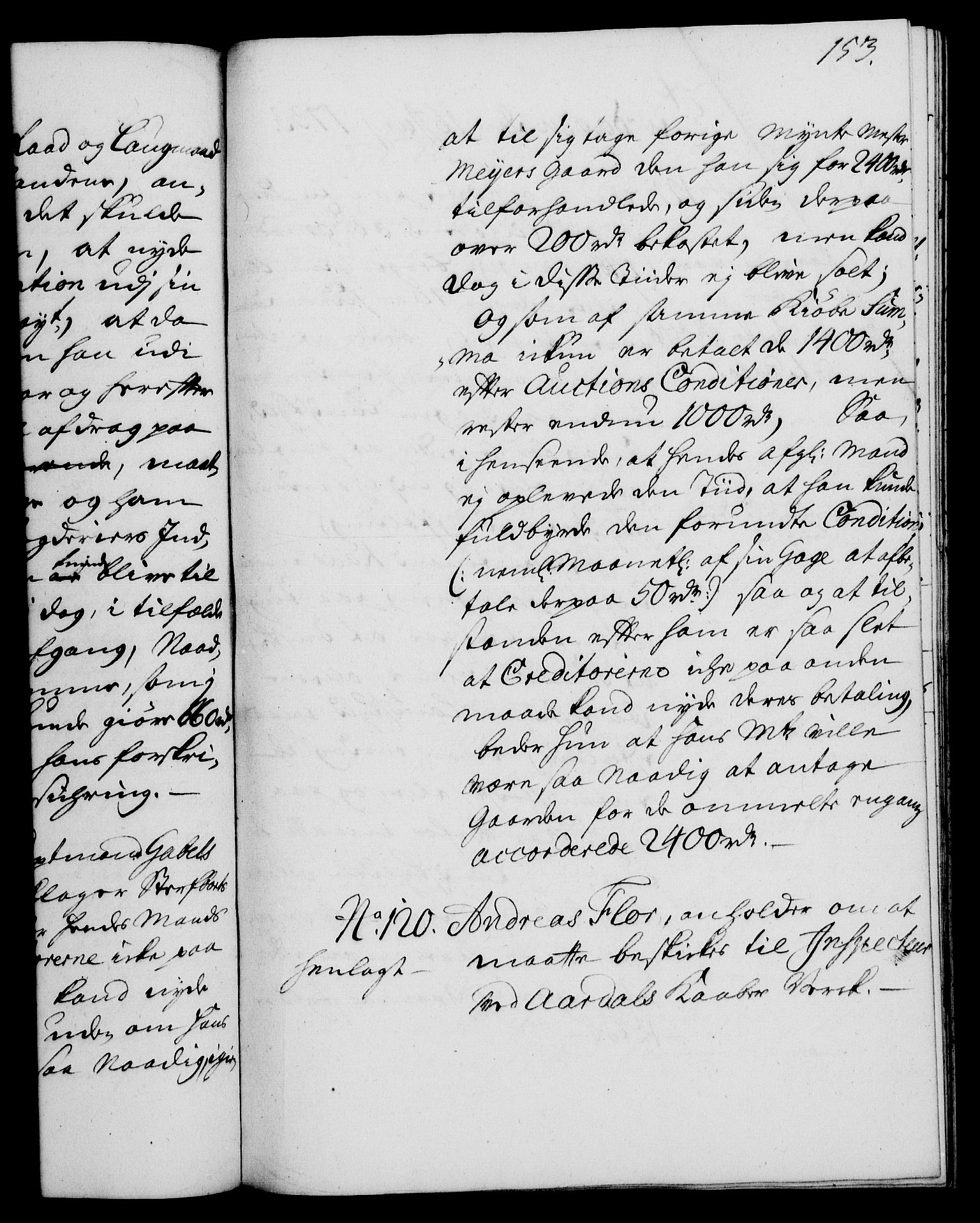 Rentekammeret, Kammerkanselliet, RA/EA-3111/G/Gh/Gha/L0015: Norsk ekstraktmemorialprotokoll (merket RK 53.60), 1733, p. 153
