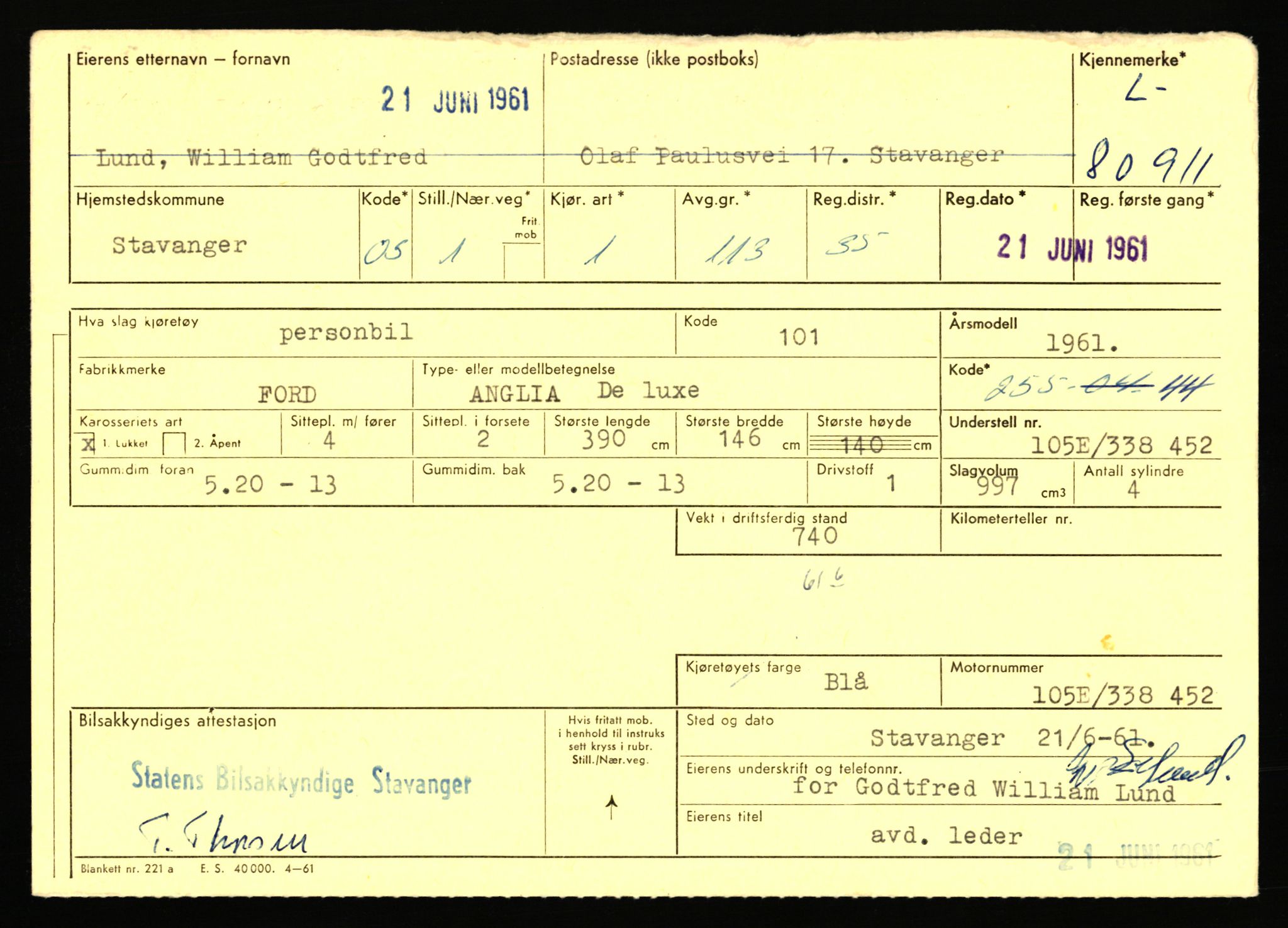 Stavanger trafikkstasjon, AV/SAST-A-101942/0/F/L0071: L-80500 - L-82199, 1930-1971, p. 717
