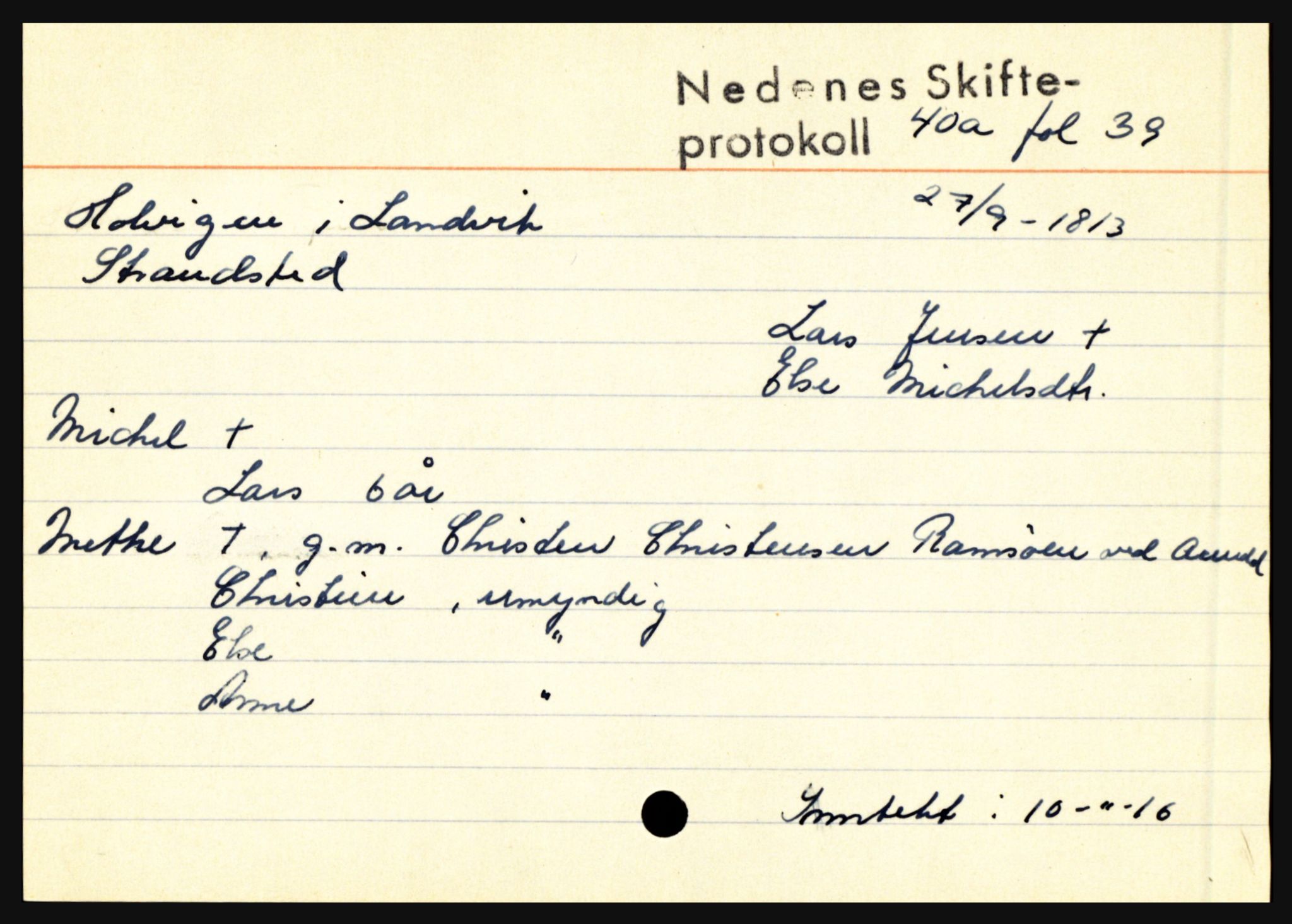 Nedenes sorenskriveri før 1824, AV/SAK-1221-0007/H, p. 12765