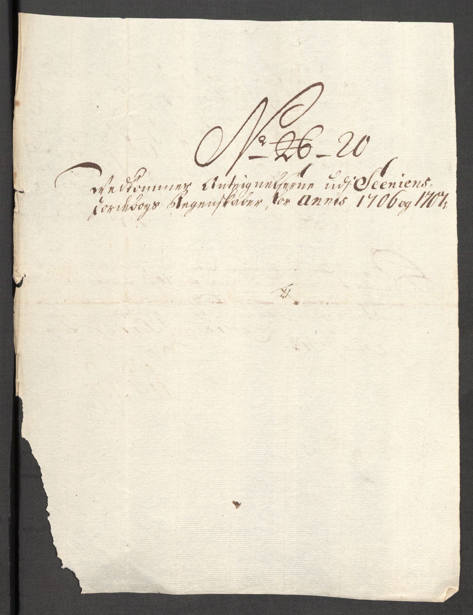 Rentekammeret inntil 1814, Reviderte regnskaper, Fogderegnskap, AV/RA-EA-4092/R68/L4756: Fogderegnskap Senja og Troms, 1705-1707, p. 491