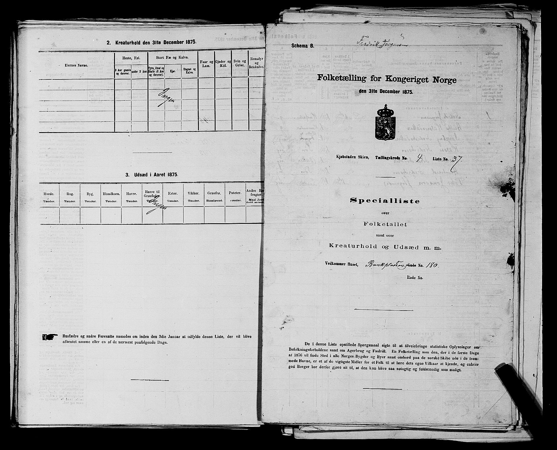 SAKO, 1875 census for 0806P Skien, 1875, p. 757