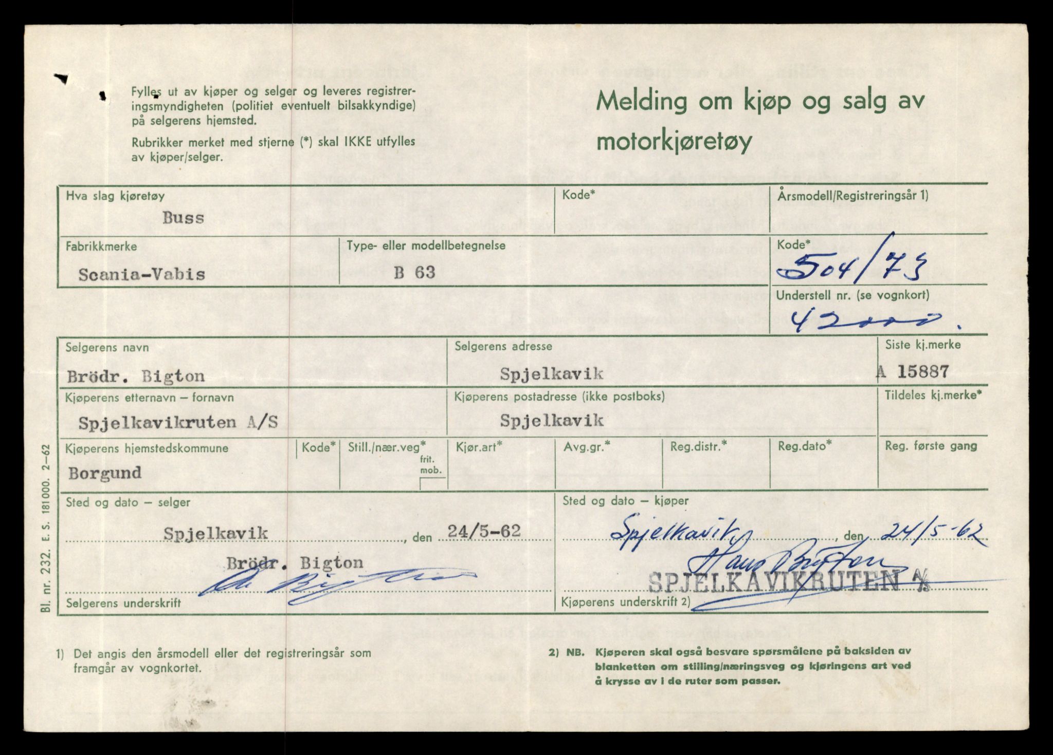 Møre og Romsdal vegkontor - Ålesund trafikkstasjon, AV/SAT-A-4099/F/Fe/L0012: Registreringskort for kjøretøy T 1290 - T 1450, 1927-1998, p. 1870