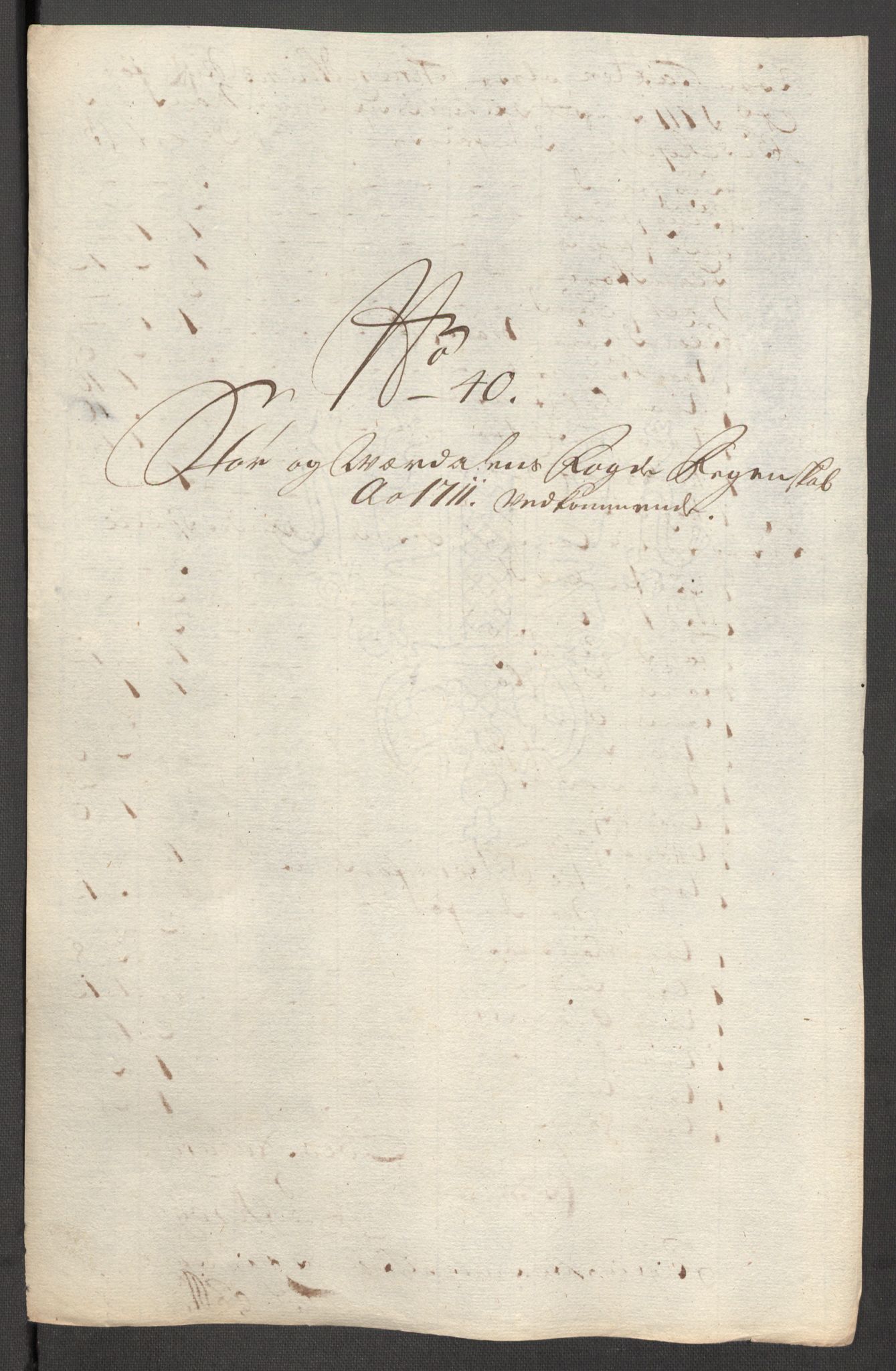 Rentekammeret inntil 1814, Reviderte regnskaper, Fogderegnskap, AV/RA-EA-4092/R62/L4201: Fogderegnskap Stjørdal og Verdal, 1711, p. 190