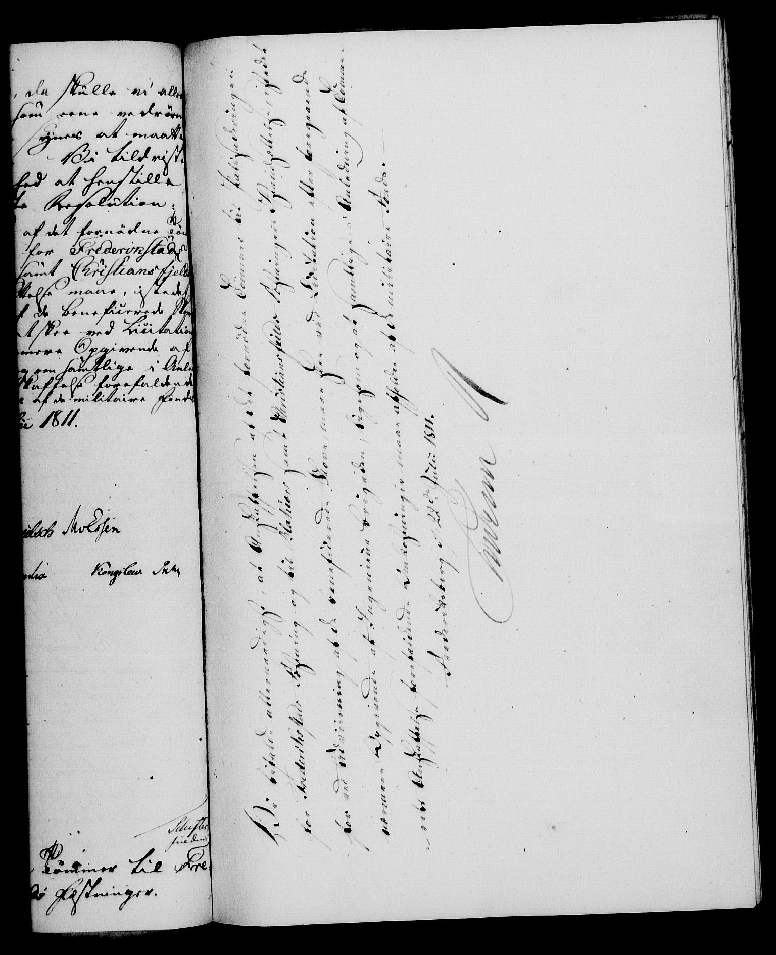 Rentekammeret, Kammerkanselliet, AV/RA-EA-3111/G/Gf/Gfa/L0093: Norsk relasjons- og resolusjonsprotokoll (merket RK 52.93), 1811, p. 393