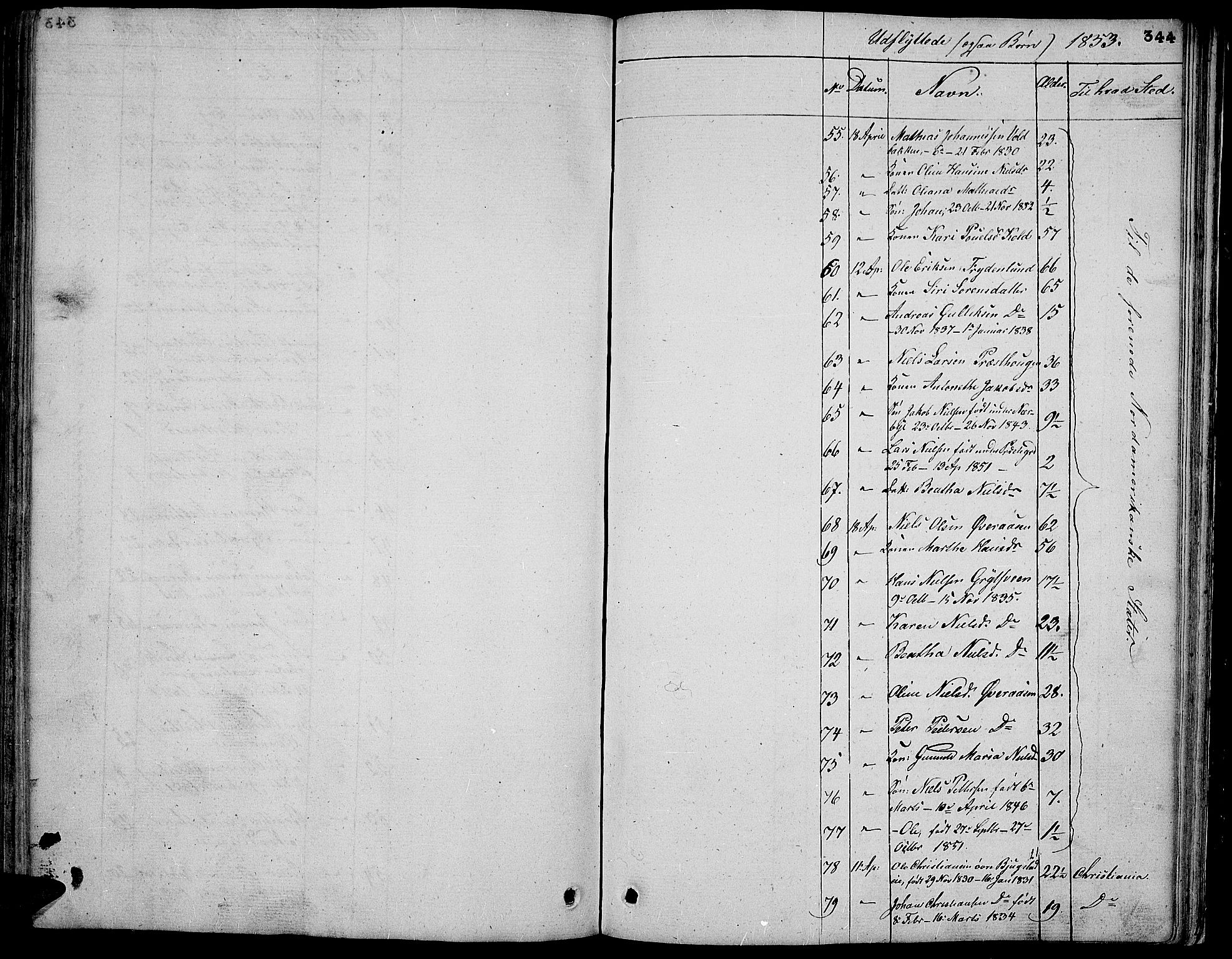 Vardal prestekontor, SAH/PREST-100/H/Ha/Hab/L0004: Parish register (copy) no. 4, 1831-1853, p. 344