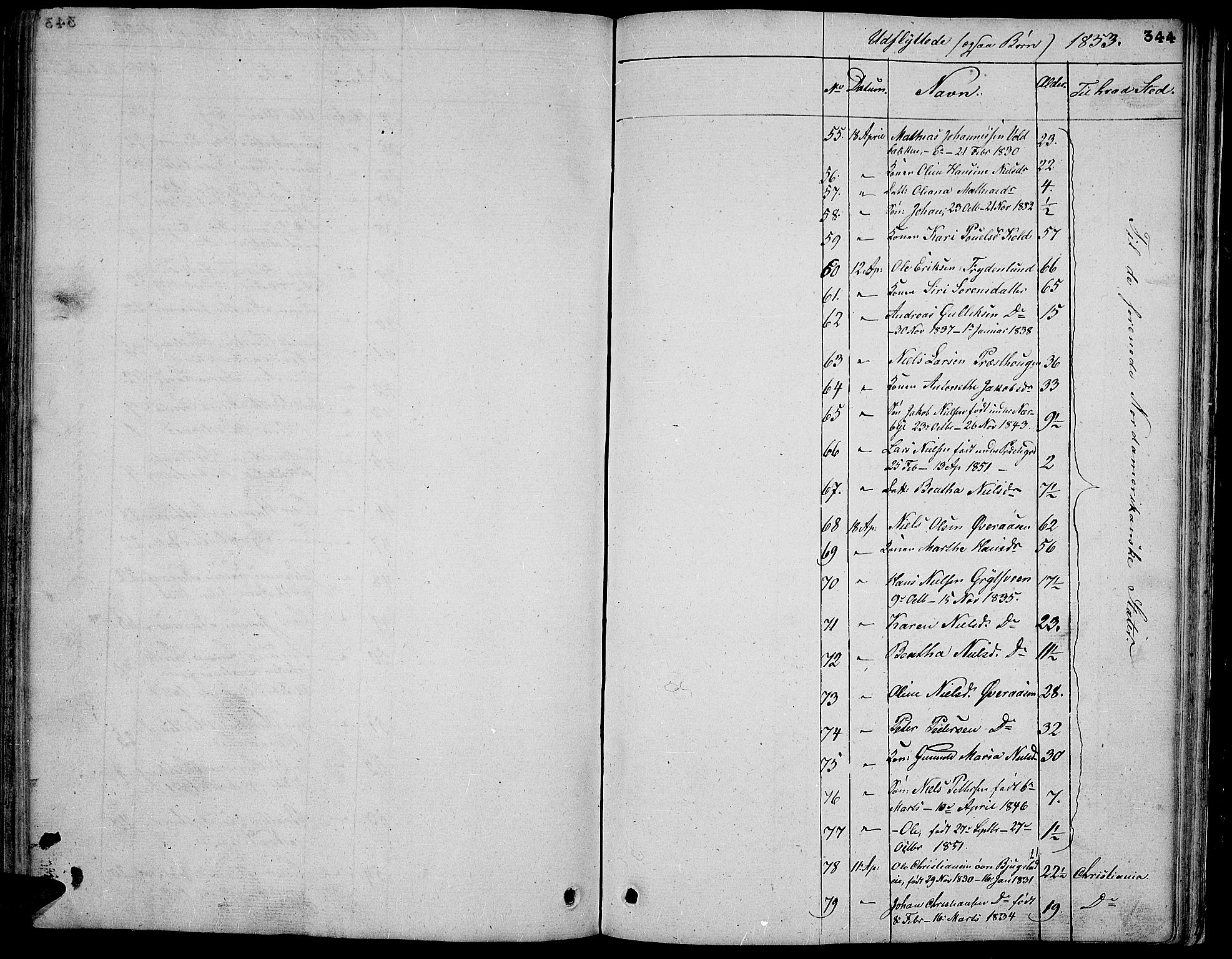 Vardal prestekontor, AV/SAH-PREST-100/H/Ha/Hab/L0004: Parish register (copy) no. 4, 1831-1853, p. 344