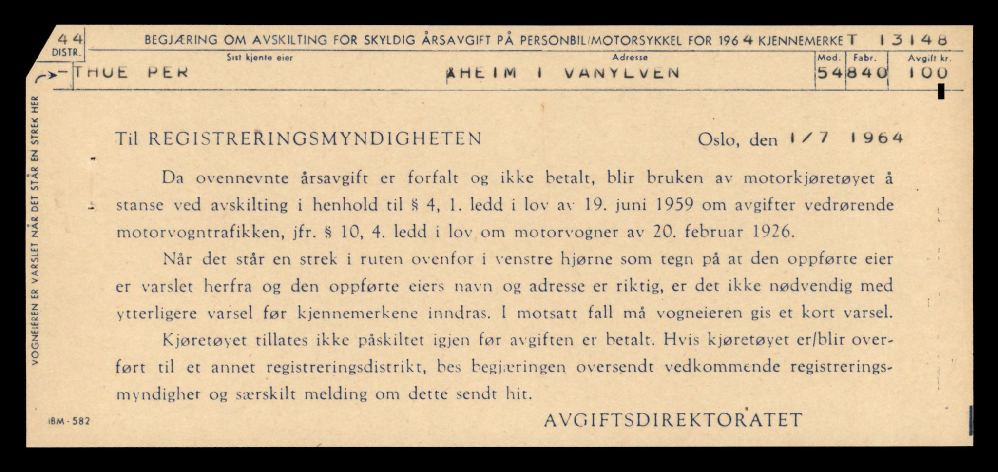 Møre og Romsdal vegkontor - Ålesund trafikkstasjon, AV/SAT-A-4099/F/Fe/L0037: Registreringskort for kjøretøy T 13031 - T 13179, 1927-1998, p. 2331