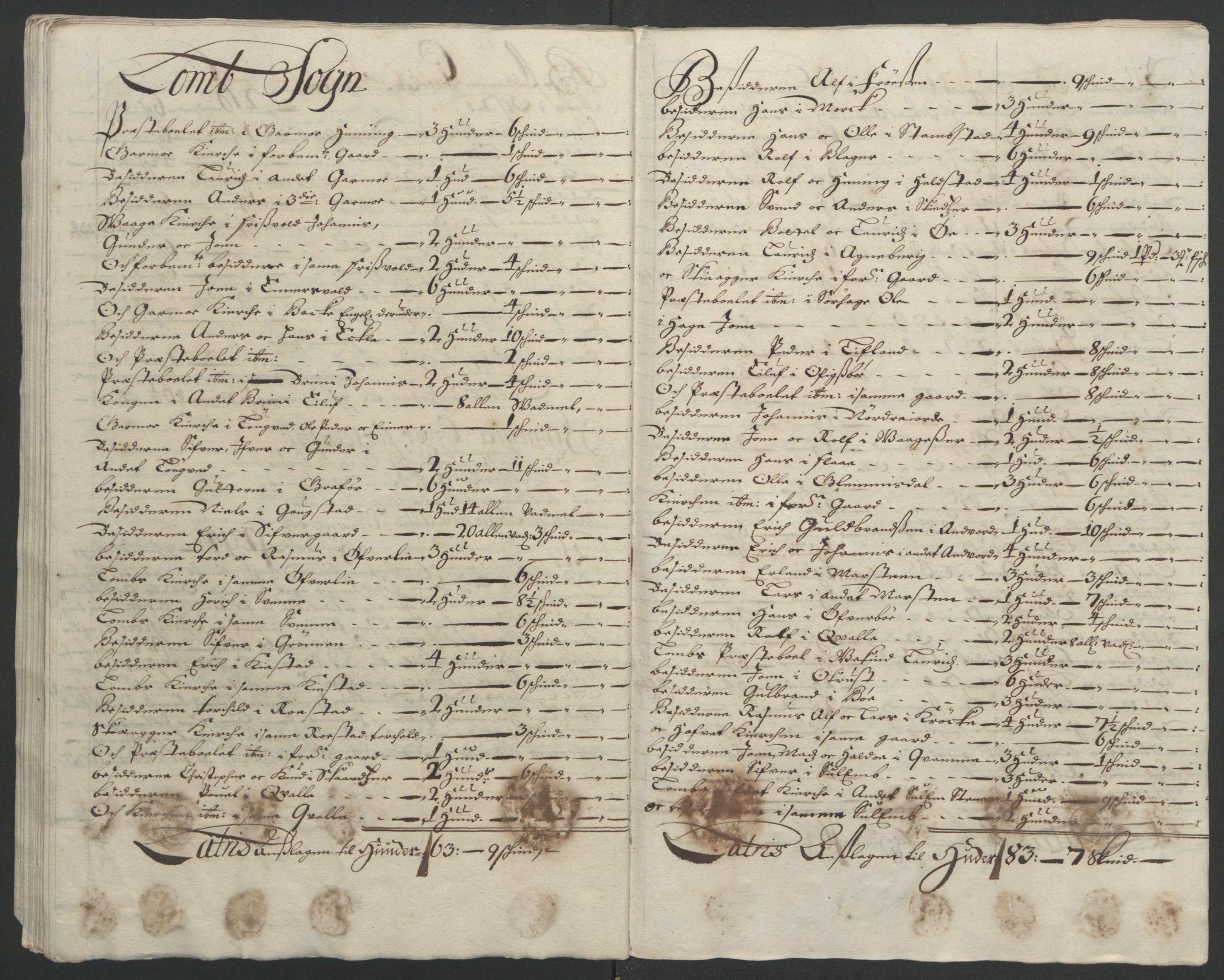 Rentekammeret inntil 1814, Reviderte regnskaper, Fogderegnskap, AV/RA-EA-4092/R17/L1169: Fogderegnskap Gudbrandsdal, 1695, p. 126