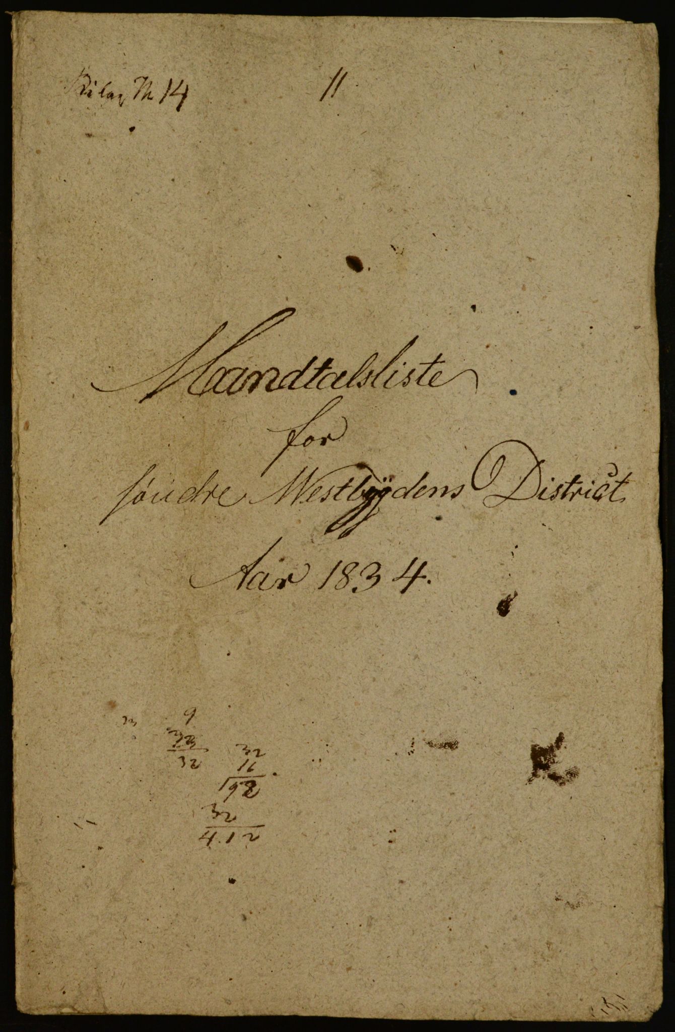 OBA, Census for Aker 1834, 1834
