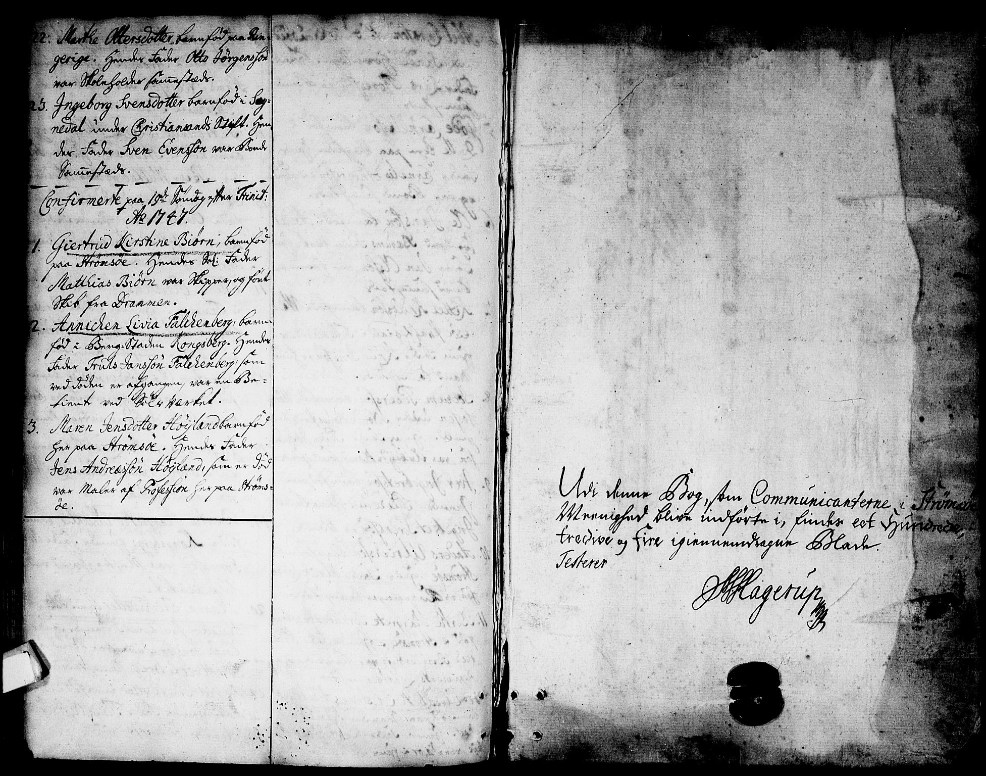 Strømsø kirkebøker, SAKO/A-246/F/Fa/L0006: Parish register (official) no. I 6, 1740-1747, p. 126