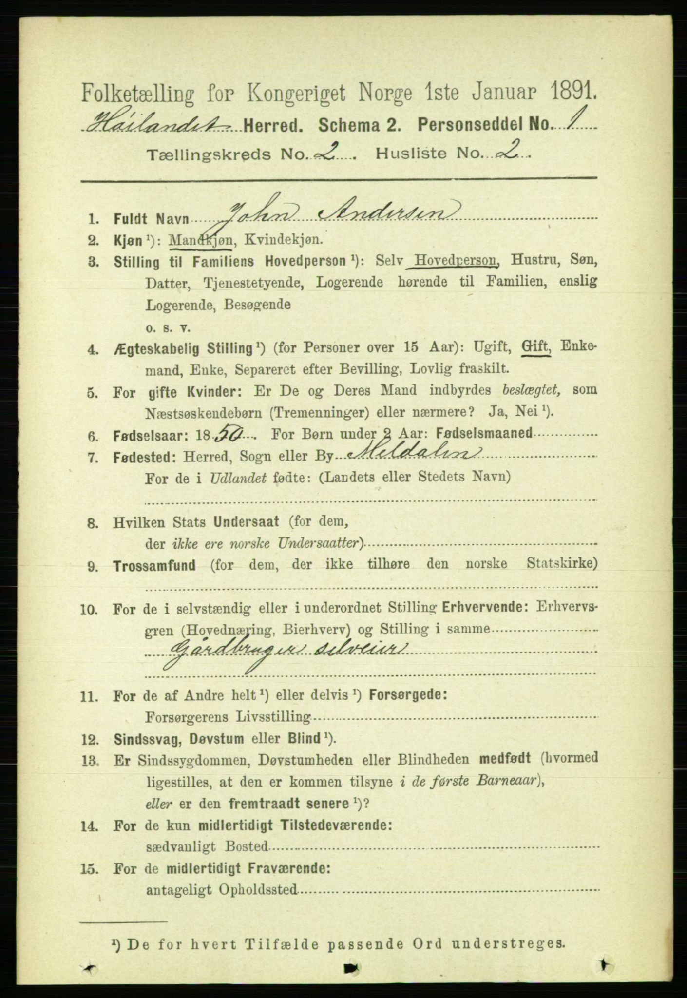 RA, 1891 census for 1651 Hølonda, 1891, p. 833