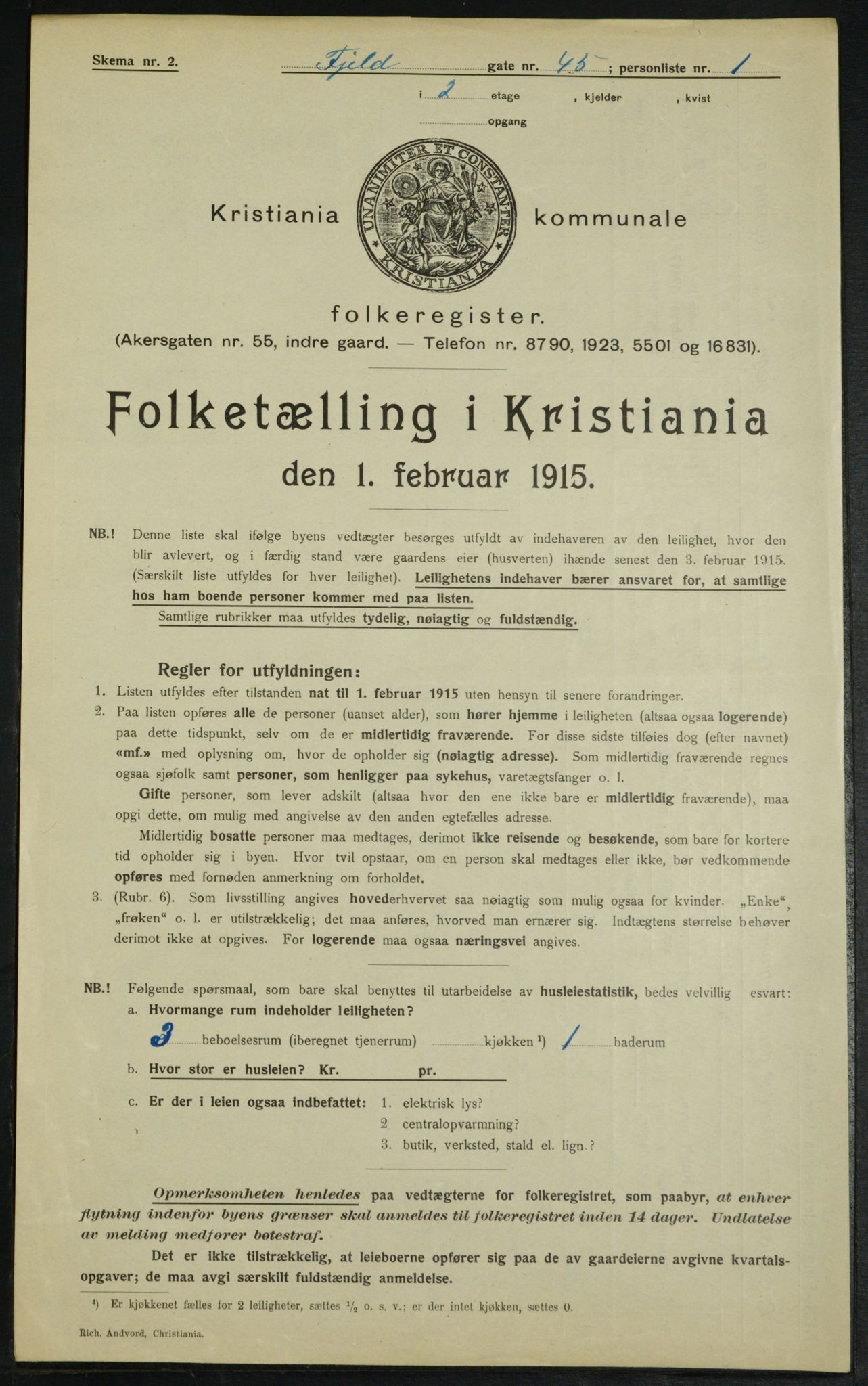 OBA, Municipal Census 1915 for Kristiania, 1915, p. 24141