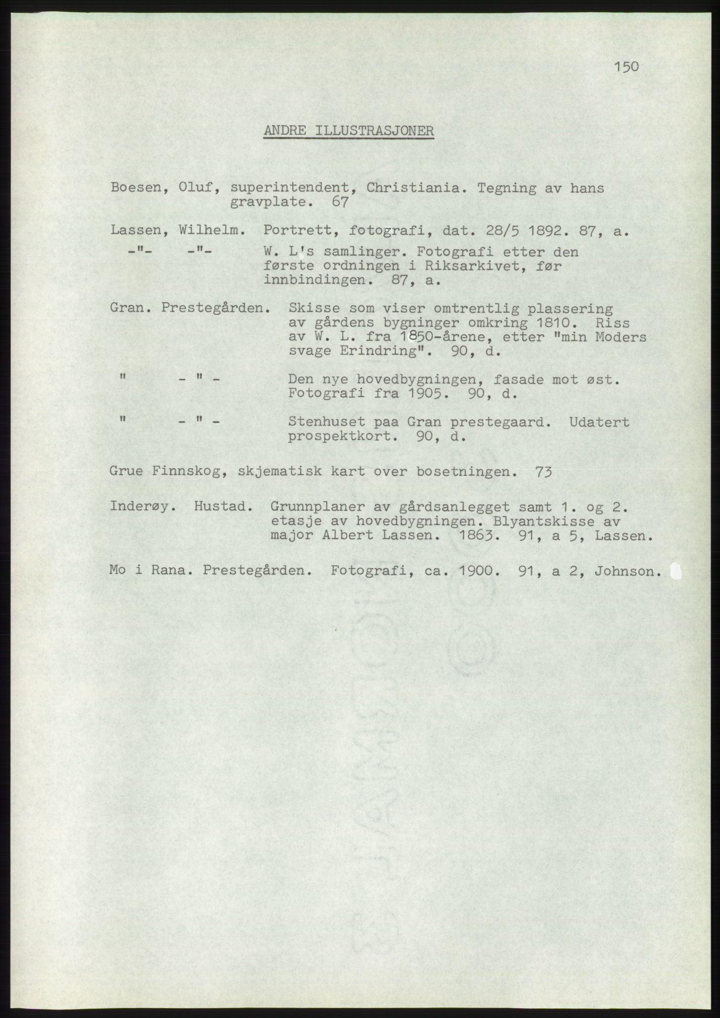 Lassens samlinger, AV/RA-PA-0051, 1500-1907, p. 150