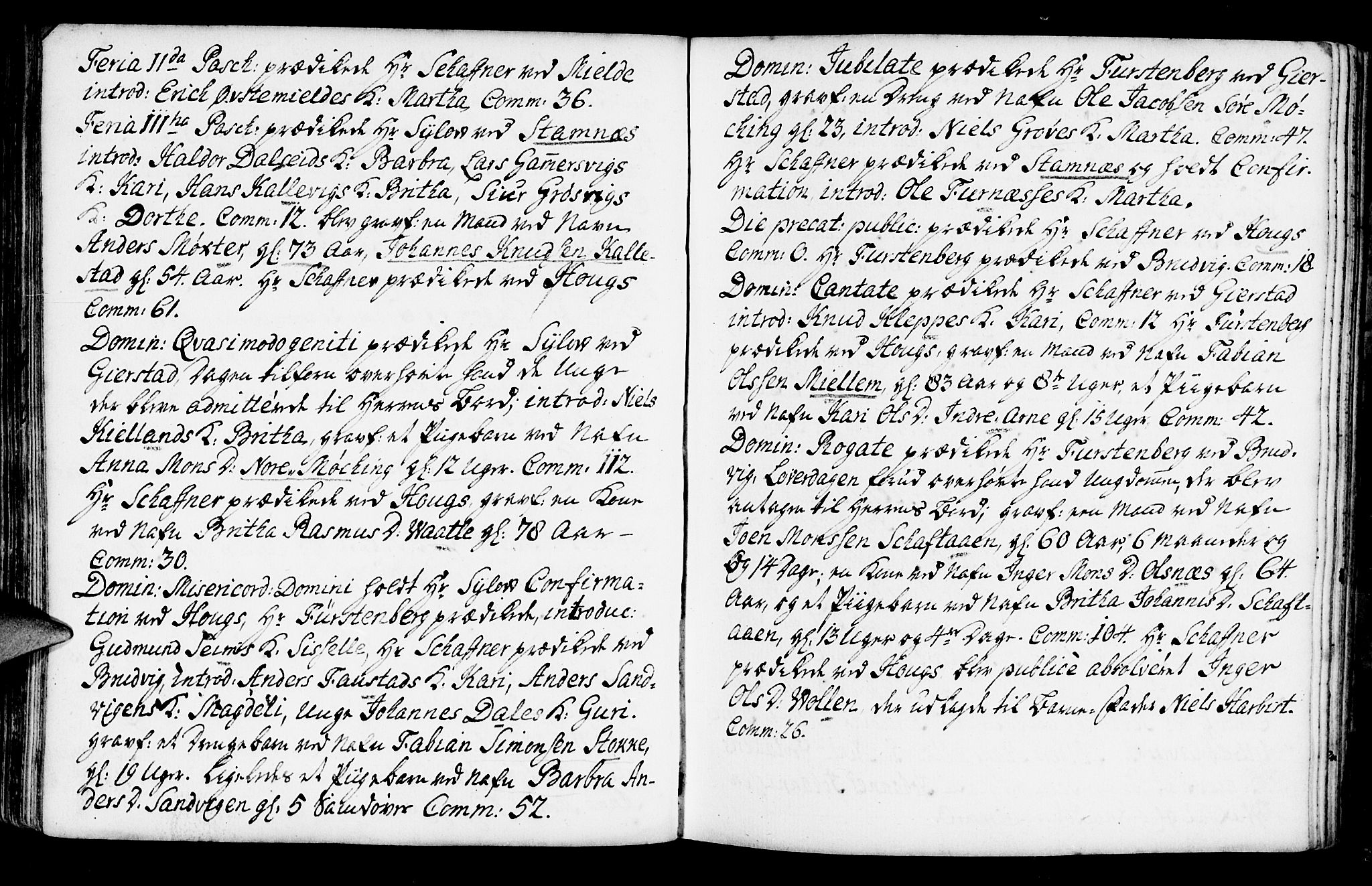 Haus sokneprestembete, SAB/A-75601/H/Haa: Parish register (official) no. A 7, 1748-1766, p. 149
