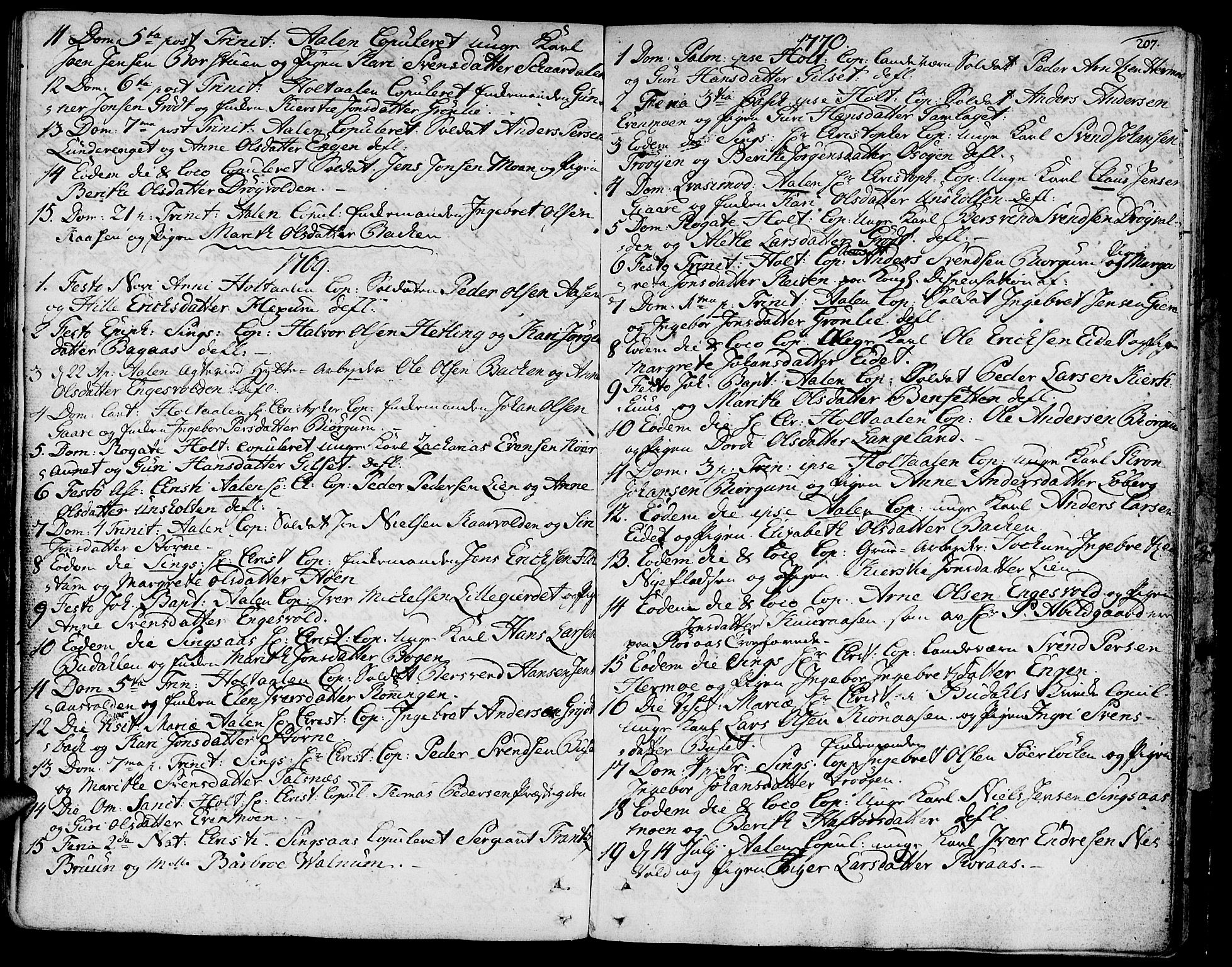 Ministerialprotokoller, klokkerbøker og fødselsregistre - Sør-Trøndelag, SAT/A-1456/685/L0952: Parish register (official) no. 685A01, 1745-1804, p. 207