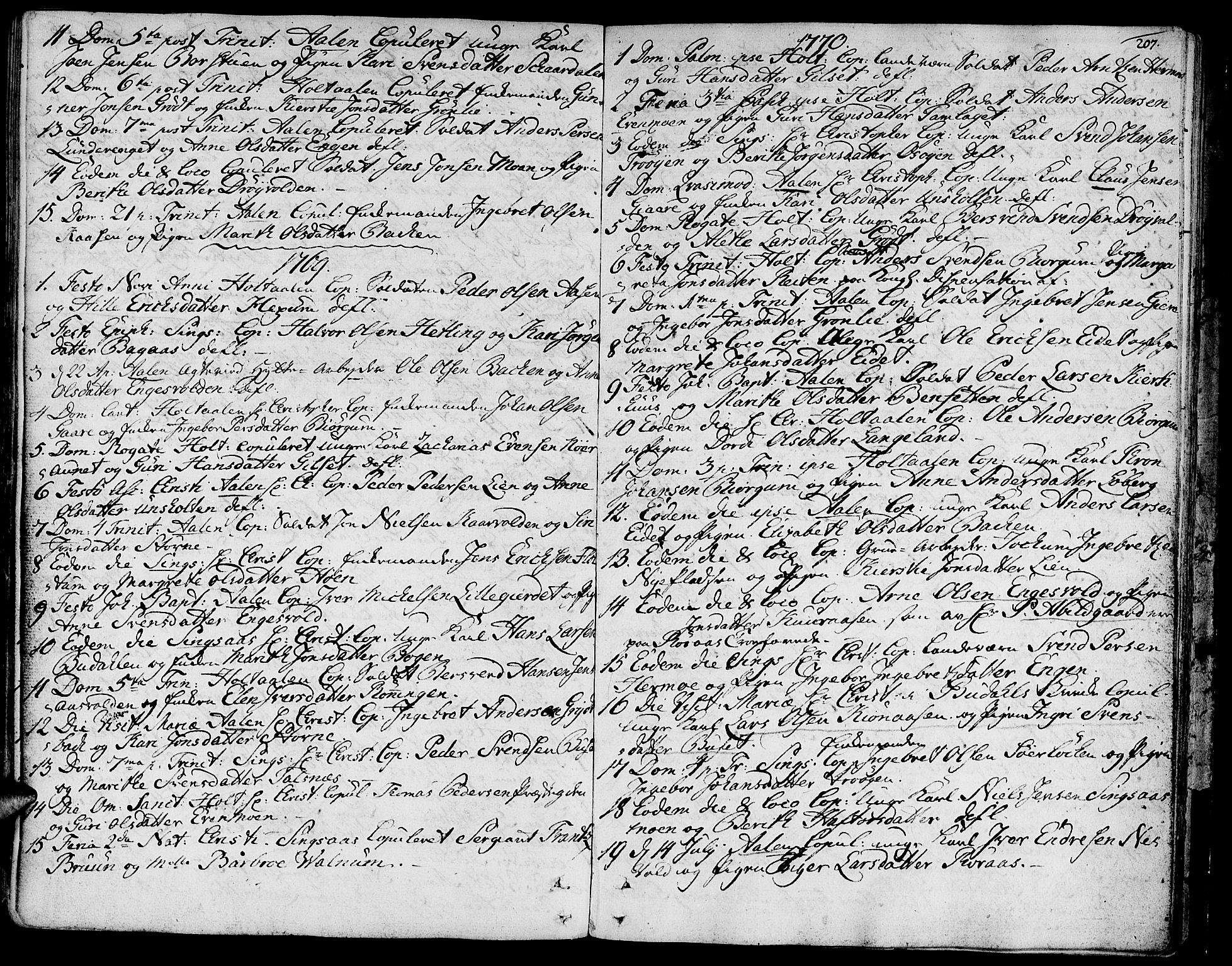 Ministerialprotokoller, klokkerbøker og fødselsregistre - Sør-Trøndelag, AV/SAT-A-1456/685/L0952: Parish register (official) no. 685A01, 1745-1804, p. 207