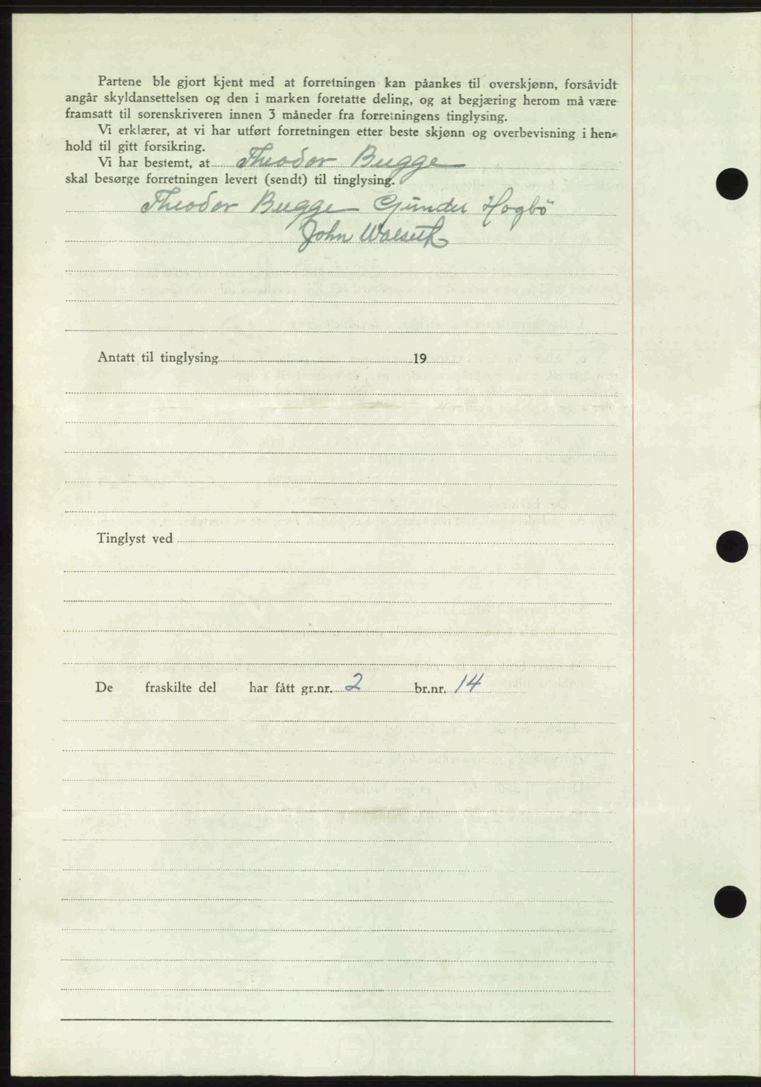 Romsdal sorenskriveri, AV/SAT-A-4149/1/2/2C: Mortgage book no. A26, 1948-1948, Diary no: : 1106/1948