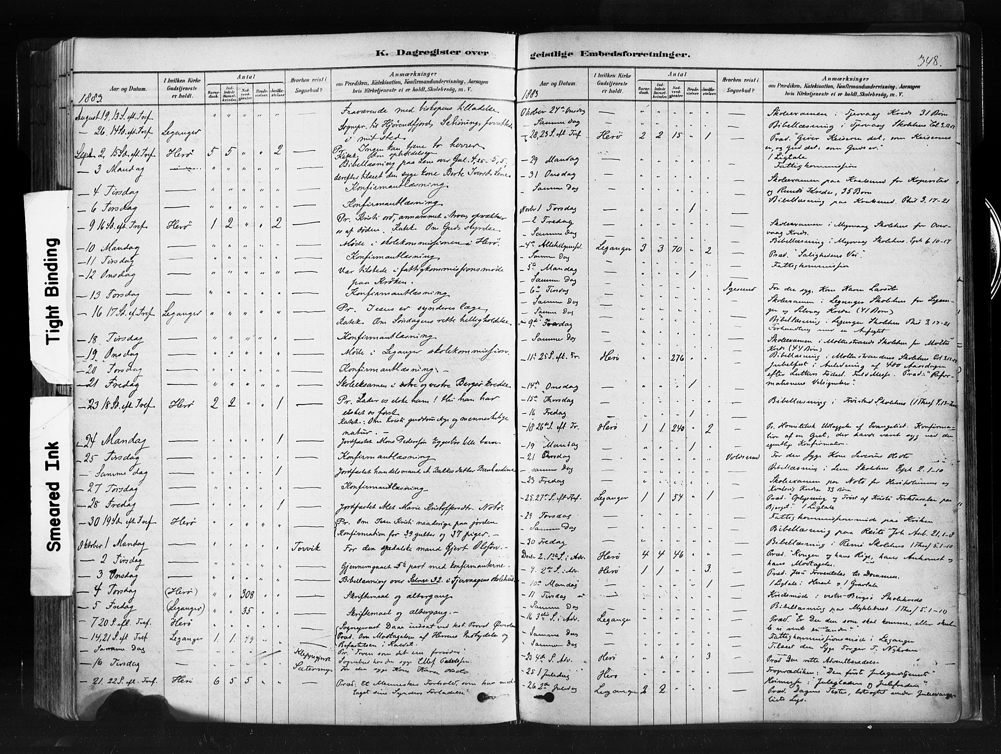 Ministerialprotokoller, klokkerbøker og fødselsregistre - Møre og Romsdal, SAT/A-1454/507/L0073: Parish register (official) no. 507A08, 1878-1904, p. 348