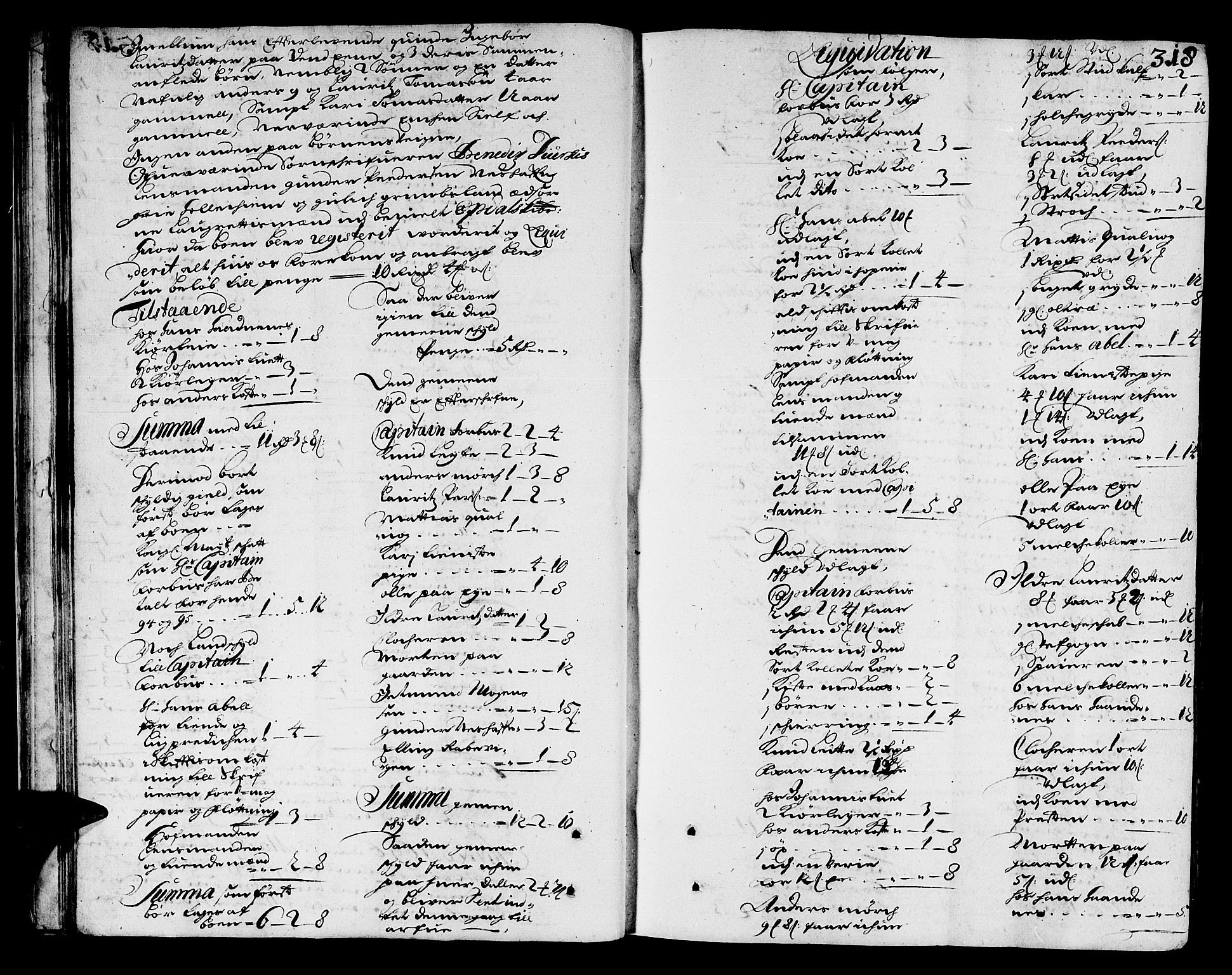 Sunnhordland sorenskrivar, AV/SAB-A-2401/1/H/Ha/Haa/L0002: Skifteprotokollar. Register på kort. Fol 290- ut, 1695-1699, p. 317b-318a