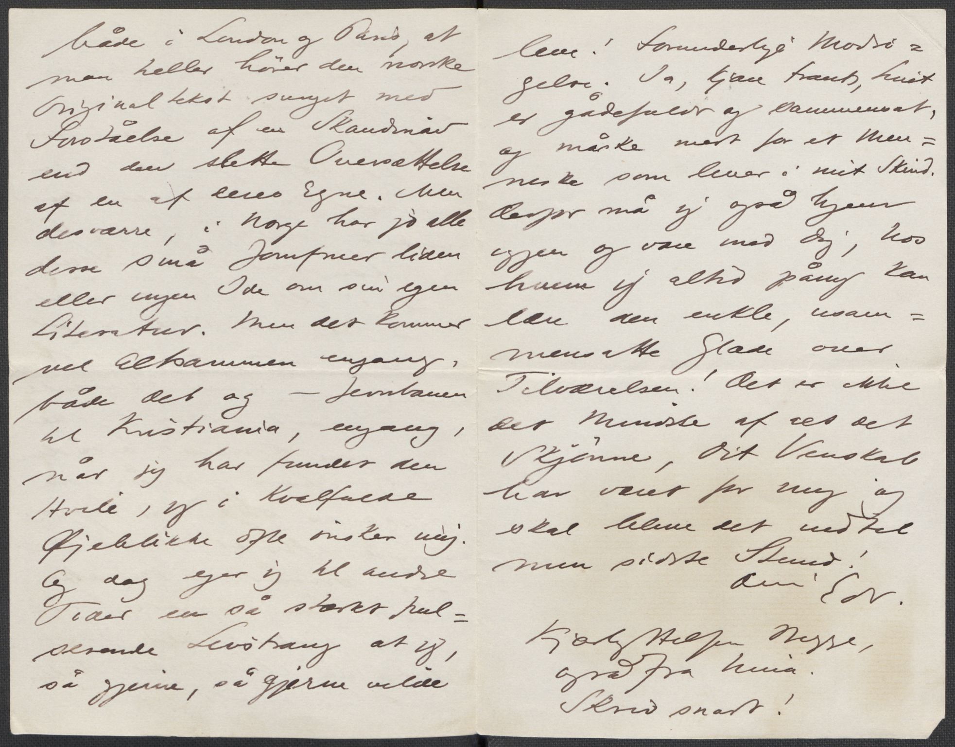 Beyer, Frants, AV/RA-PA-0132/F/L0001: Brev fra Edvard Grieg til Frantz Beyer og "En del optegnelser som kan tjene til kommentar til brevene" av Marie Beyer, 1872-1907, p. 453