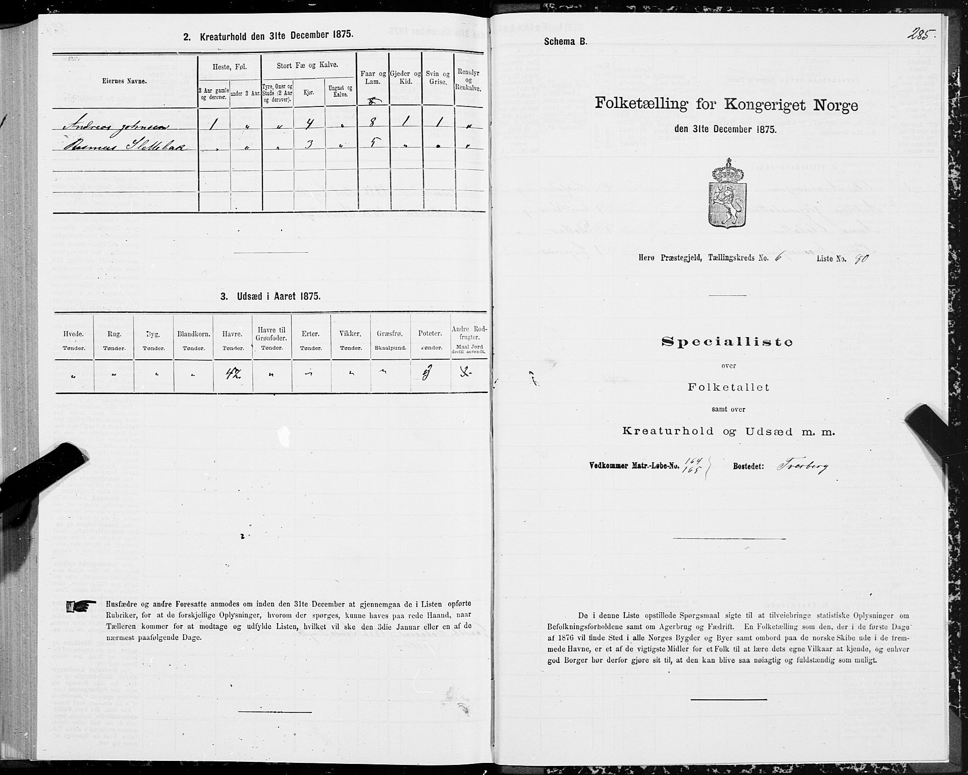 SAT, 1875 census for 1515P Herøy, 1875, p. 3285