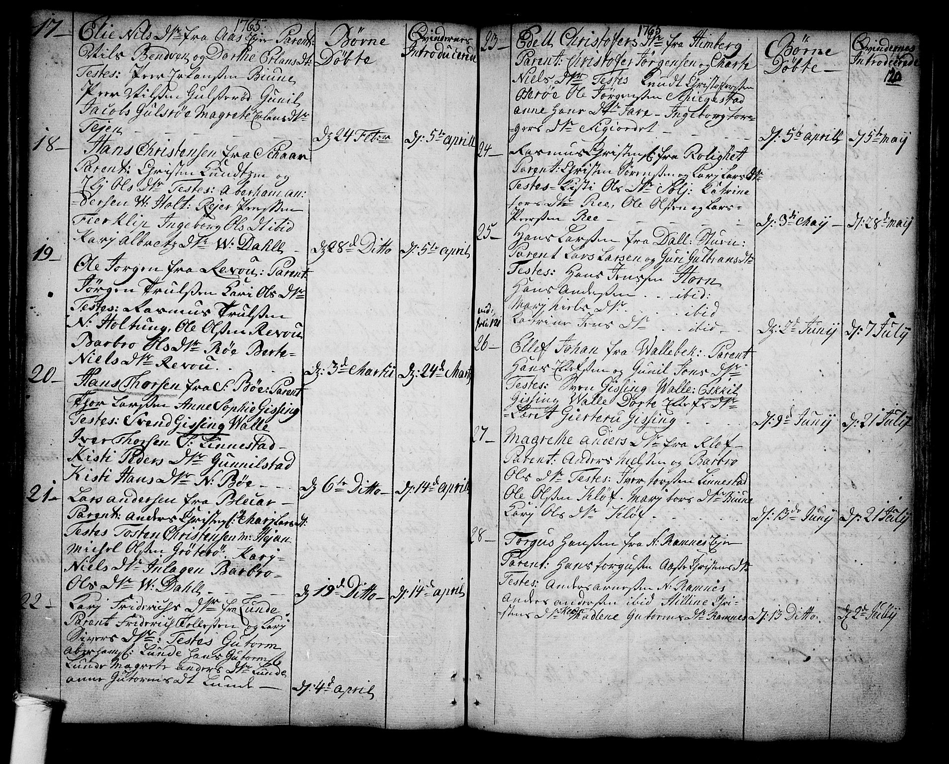 Ramnes kirkebøker, AV/SAKO-A-314/F/Fa/L0001: Parish register (official) no. I 1, 1732-1774, p. 120