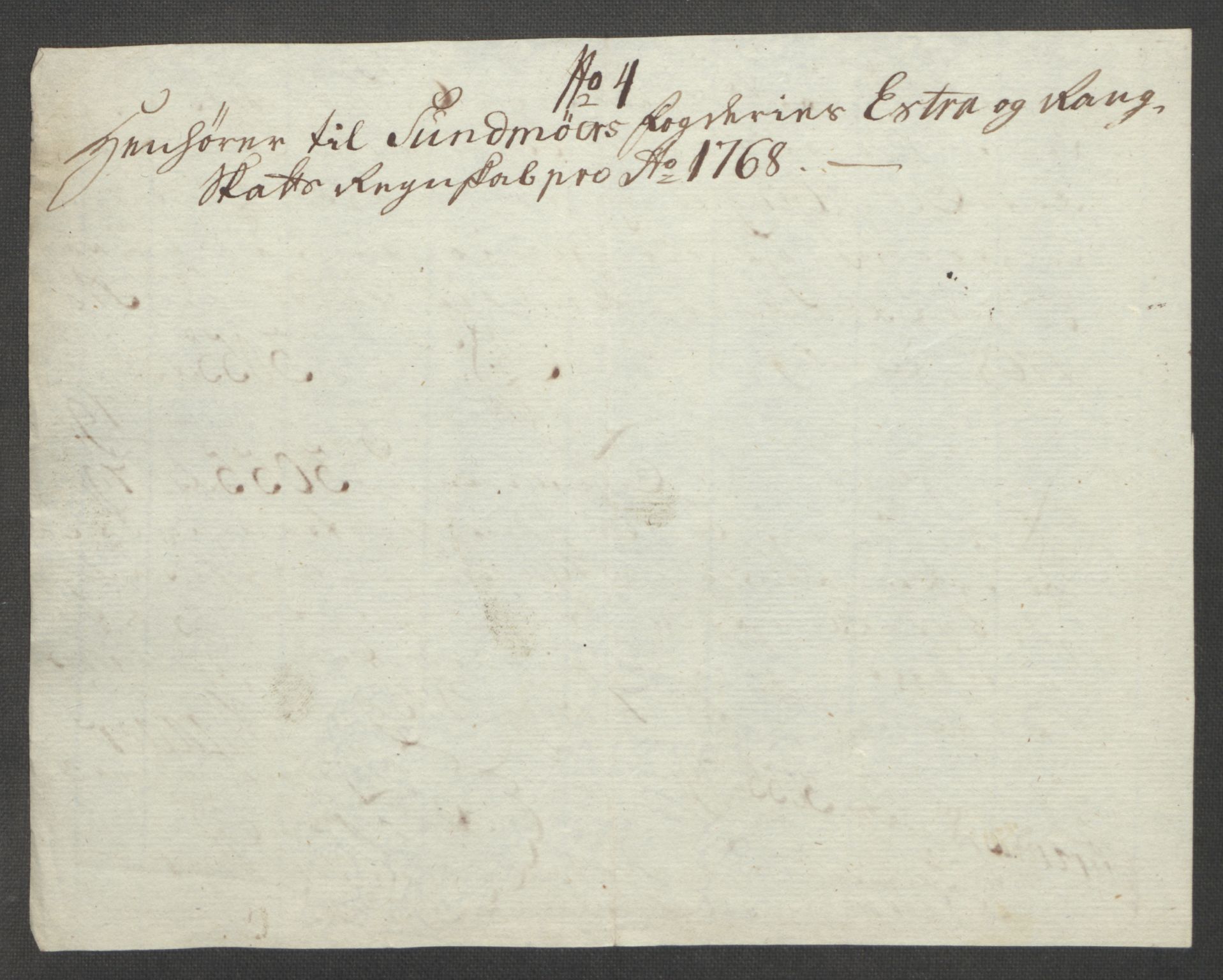 Rentekammeret inntil 1814, Reviderte regnskaper, Fogderegnskap, RA/EA-4092/R54/L3645: Ekstraskatten Sunnmøre, 1762-1772, p. 135