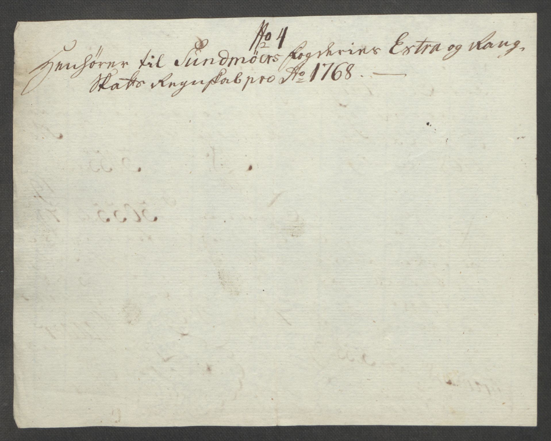 Rentekammeret inntil 1814, Reviderte regnskaper, Fogderegnskap, AV/RA-EA-4092/R54/L3645: Ekstraskatten Sunnmøre, 1762-1772, p. 135