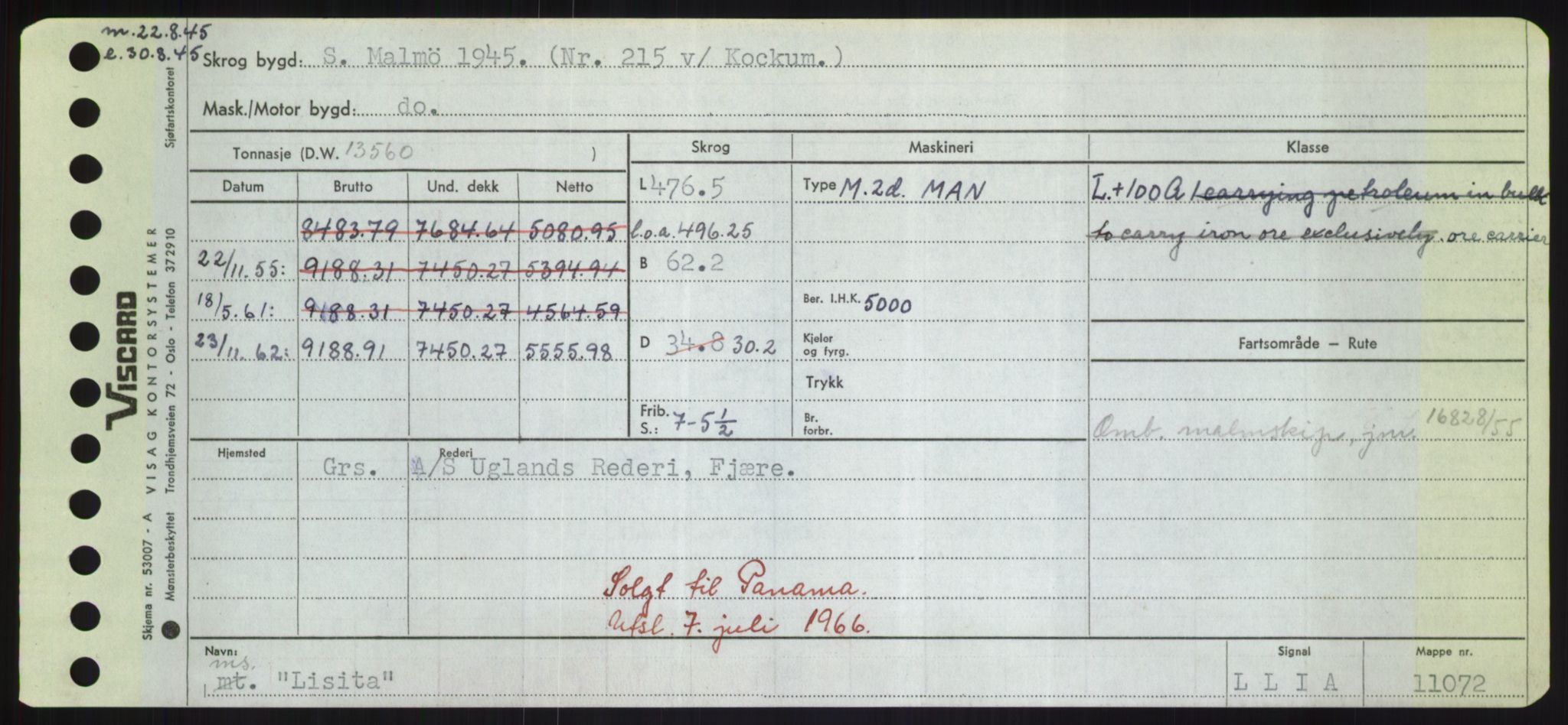 Sjøfartsdirektoratet med forløpere, Skipsmålingen, AV/RA-S-1627/H/Hd/L0023: Fartøy, Lia-Løv, p. 211