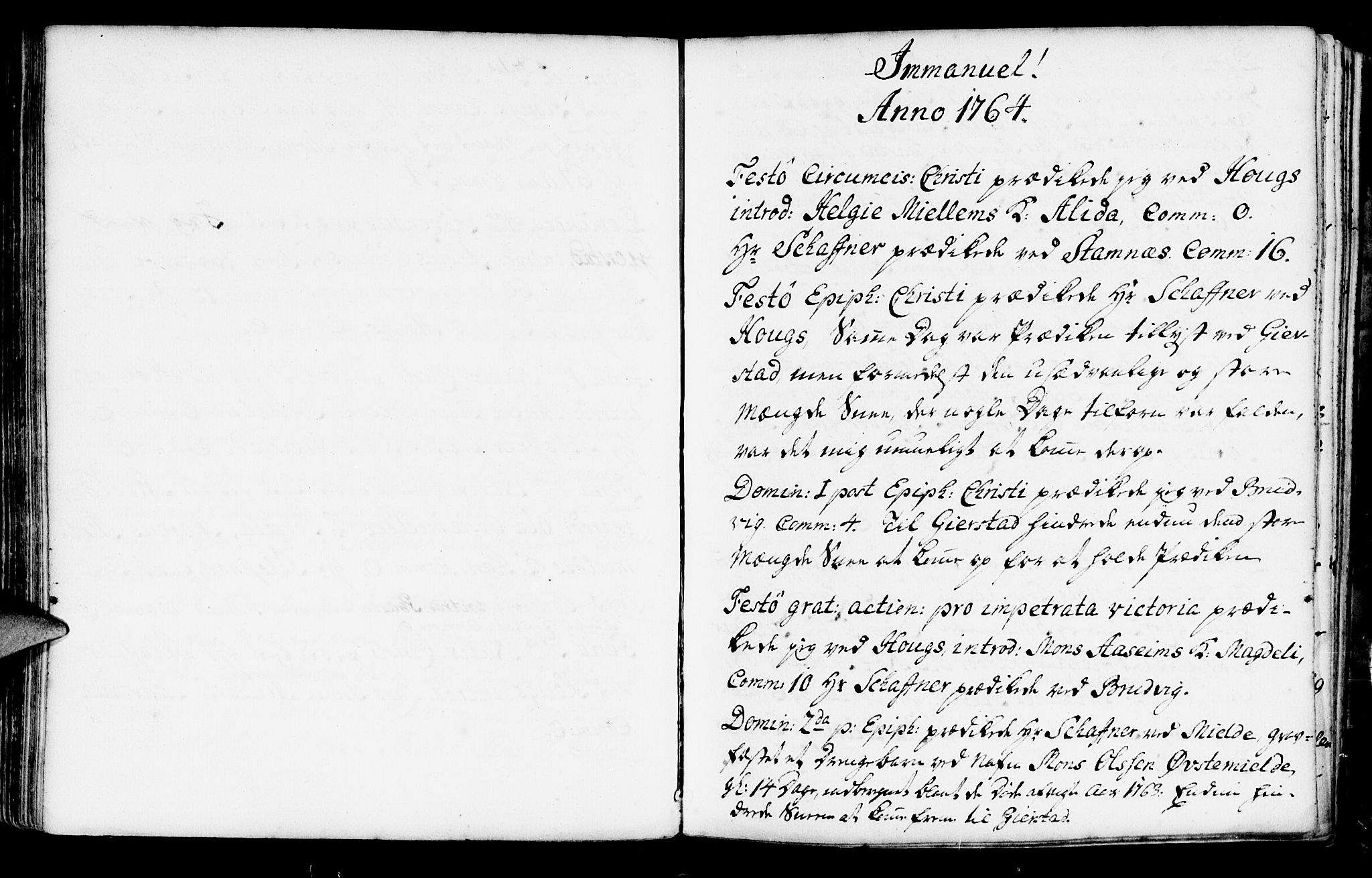 Haus sokneprestembete, SAB/A-75601/H/Haa: Parish register (official) no. A 7, 1748-1766, p. 155