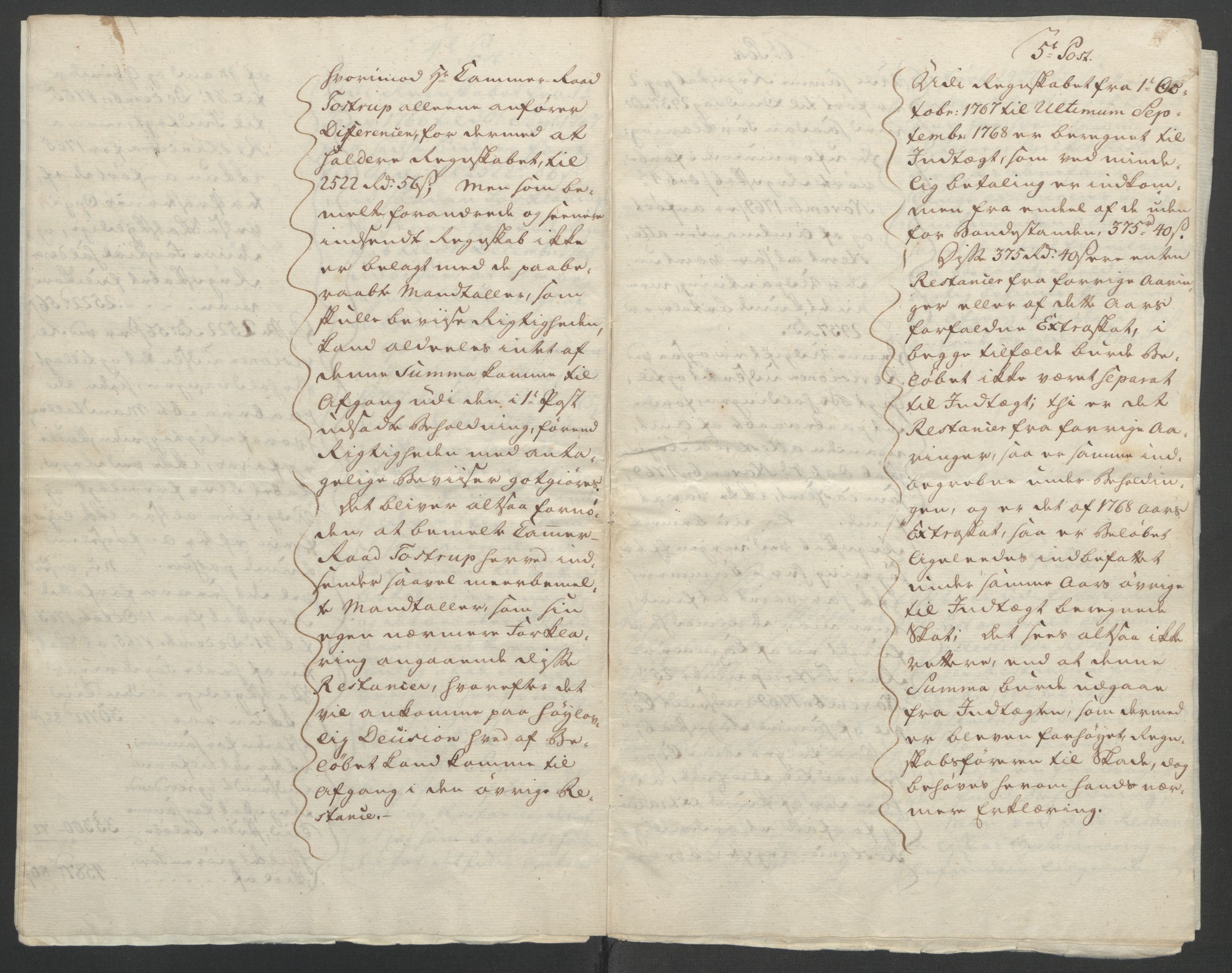 Rentekammeret inntil 1814, Reviderte regnskaper, Fogderegnskap, AV/RA-EA-4092/R45/L2704: Ekstraskatten Lista og Mandal, 1762-1768, p. 401