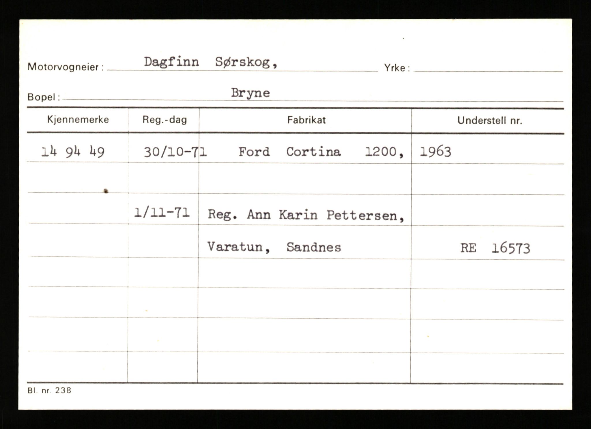 Stavanger trafikkstasjon, AV/SAST-A-101942/0/G/L0010: Registreringsnummer: 130000 - 239953, 1930-1971, p. 647