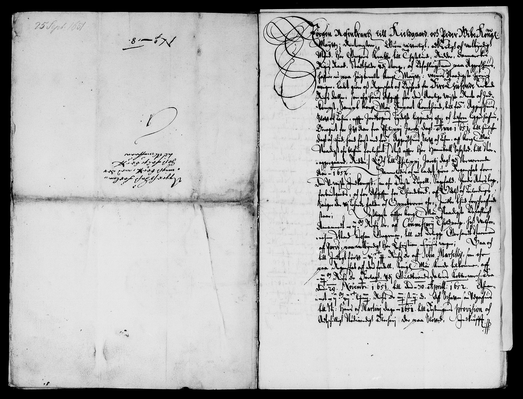 Rentekammeret inntil 1814, Reviderte regnskaper, Lensregnskaper, AV/RA-EA-5023/R/Rb/Rba/L0234: Akershus len, 1651-1656